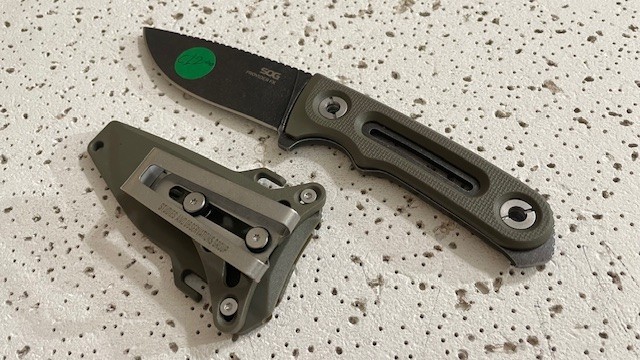 SOG PROVIDER FX 17-35-01-57 G10 Fixed Blade Black Knife “154CM 3.75” Green - - -