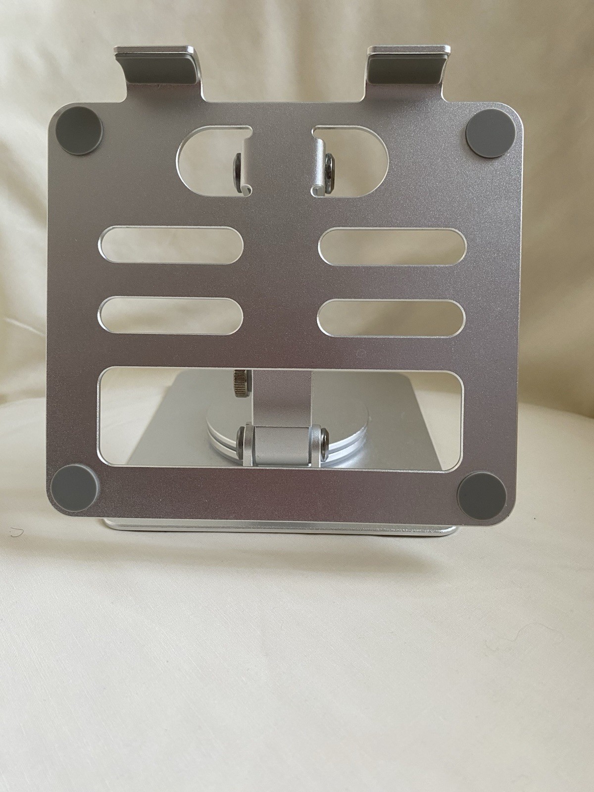 Small Notebook Rotating Silver Metal Stand