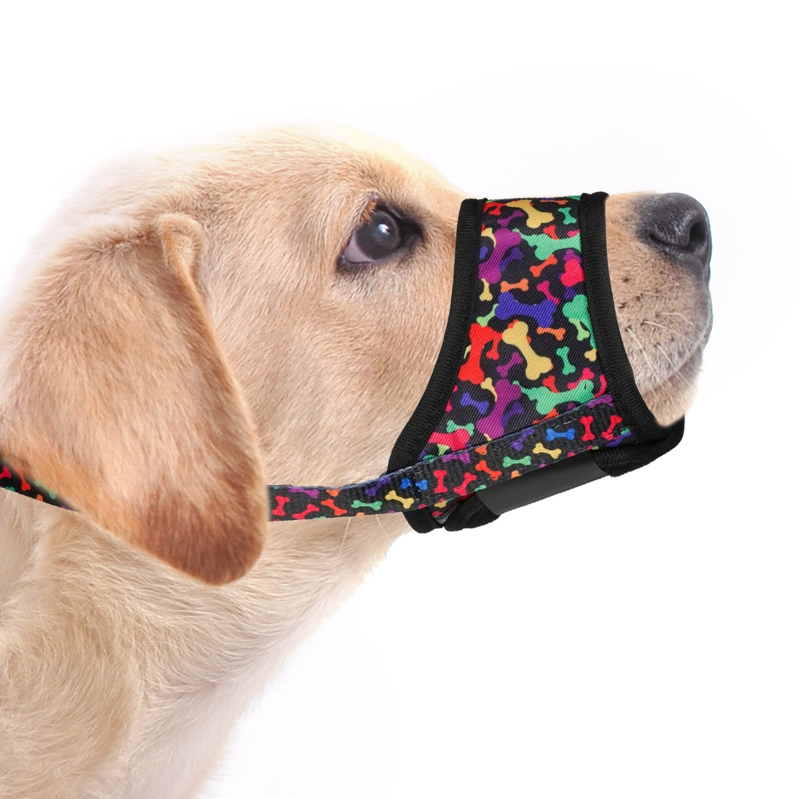 LUCKYPAW Dog Muzzle Anti Biting Barking and Chewing with Comfortable Mesh Sof...