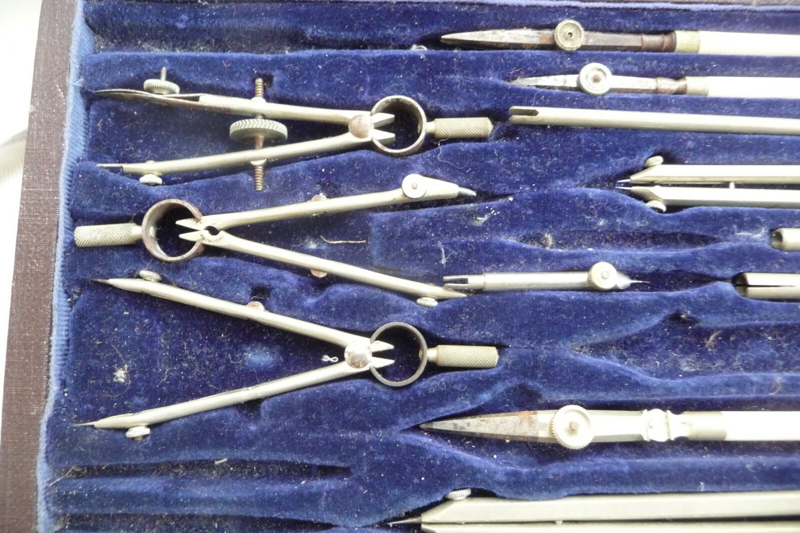 Compass & divider technical drawing set S. J. HALL & CO Simplex series. D4