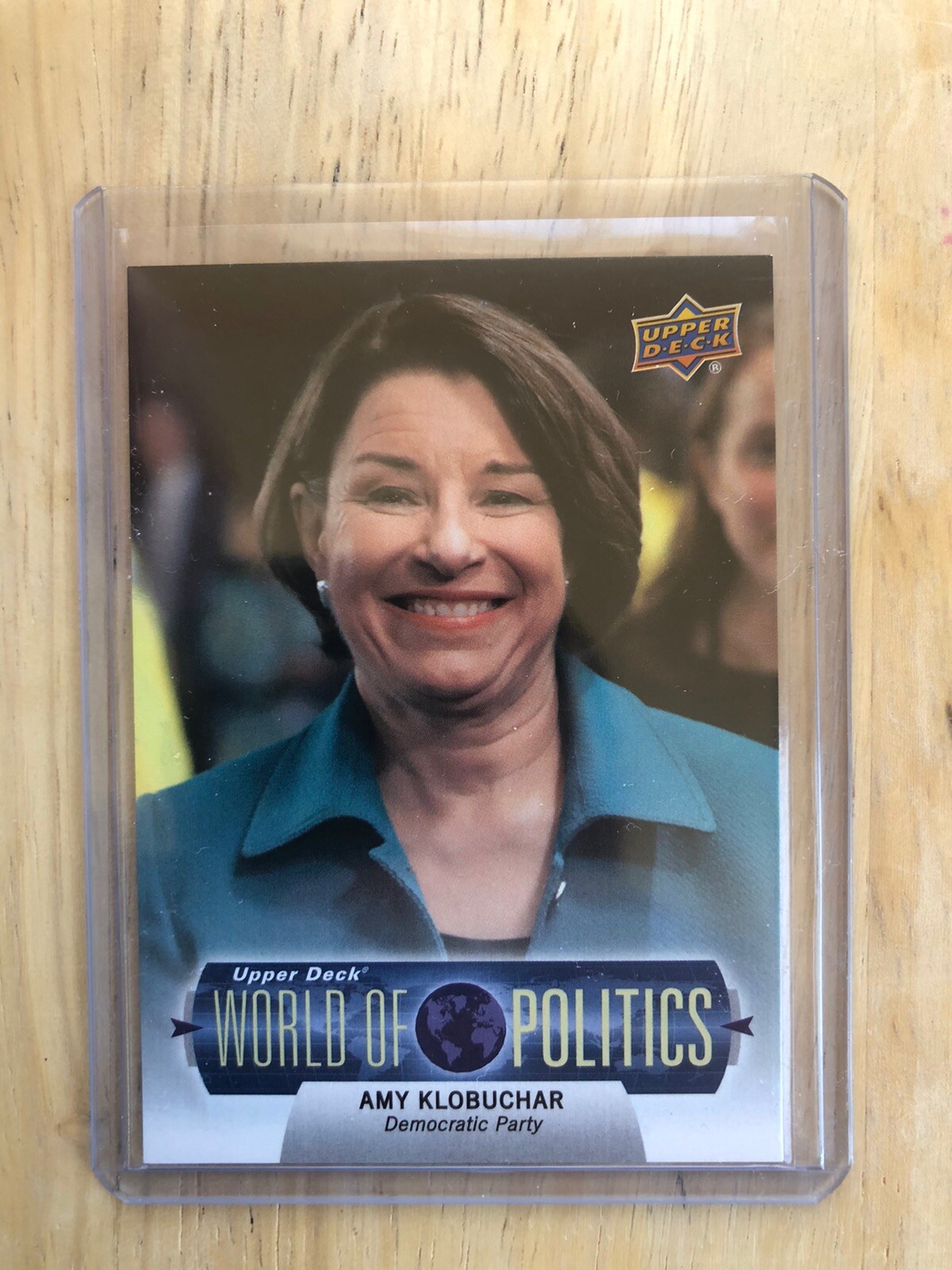 2020 UPPER DECK PRESIDENTIAL WEEKLY AMY KLOBUCHAR WORLD OF POLITICS SP /50 RC