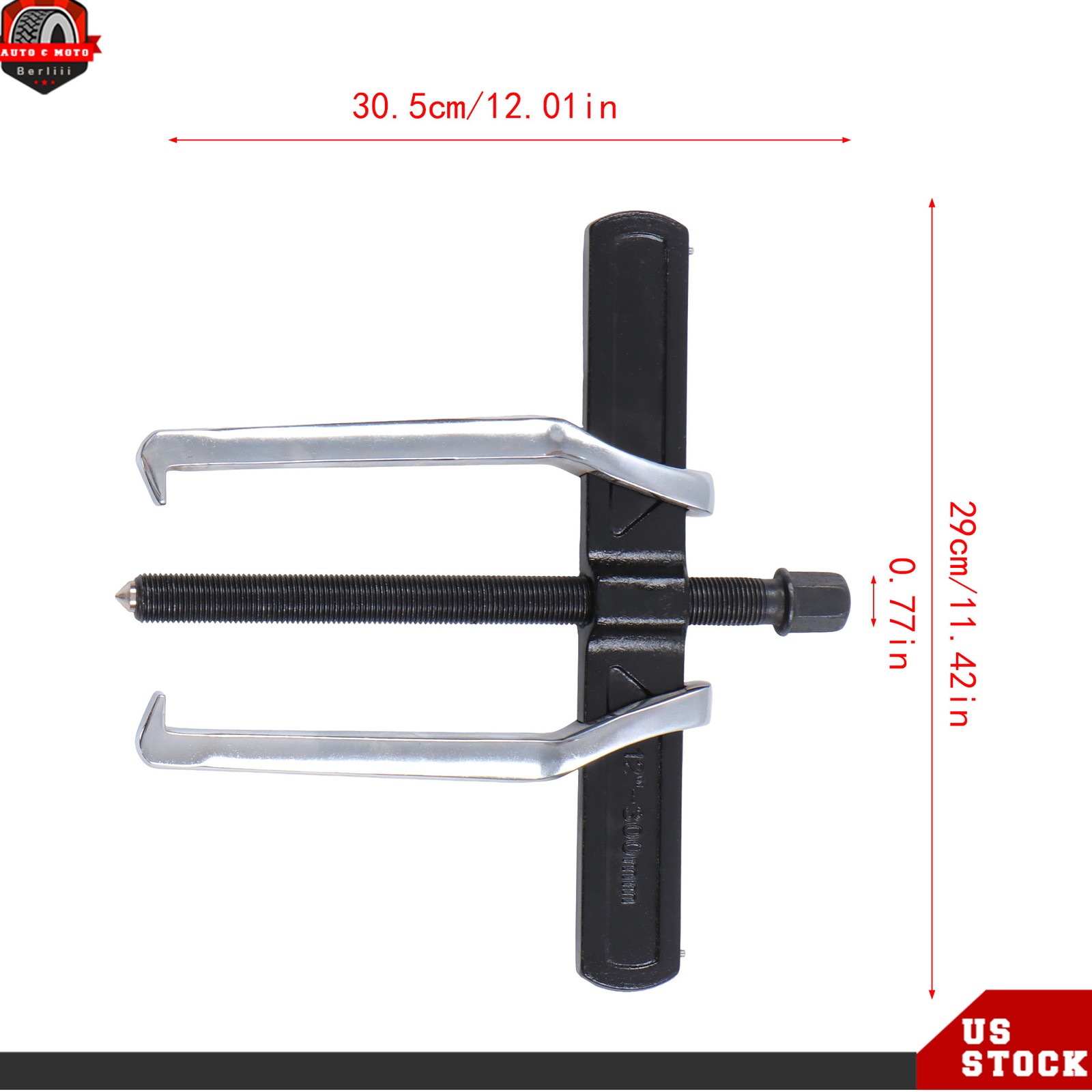 12 Inch 2-Jaw Gear Puller Adjustable For Bearing Puller Gears Removal Tool
