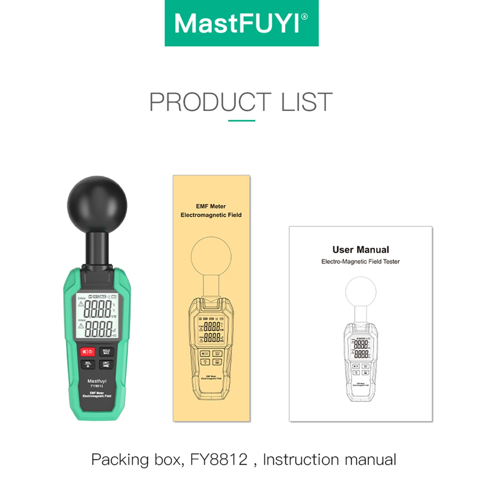 EMF Meter Electromagnetic Field Tester Electromagnetic Wave Radiation Detector