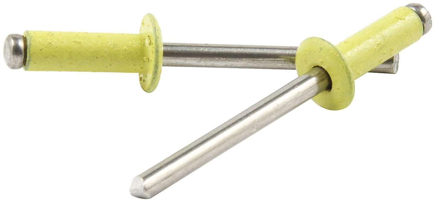 Allstar Performance Sm Hd Rivet Yellow Alum 250pk ALL18139