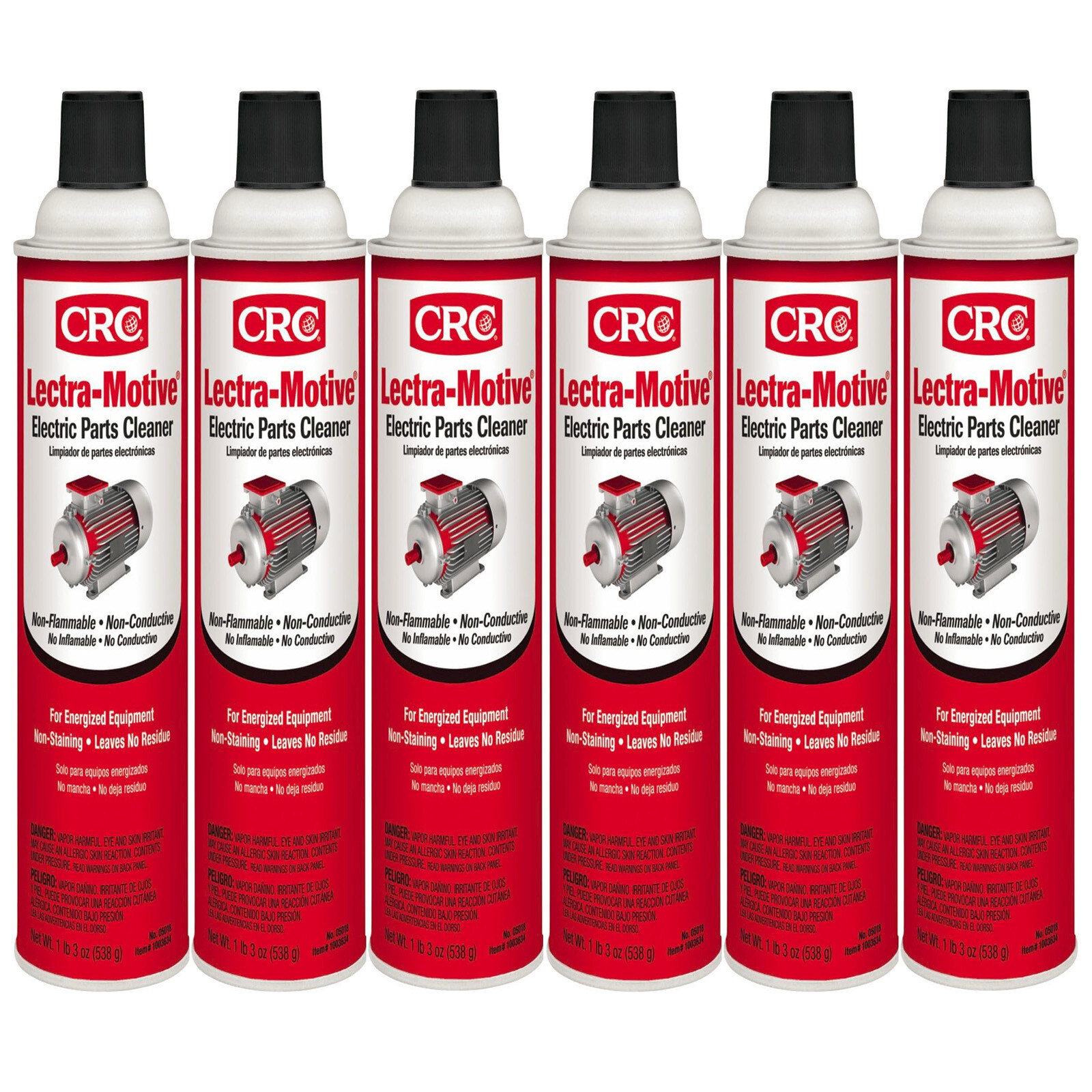CRC 05018 Lectra-Motive Electric Parts Cleaner 19oz Pack of 6