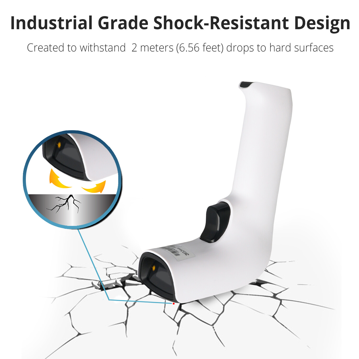 1D/2D Wireless Bluetooth Barcode Scanner: 3-in-1 with stand, USB QR Code Reader