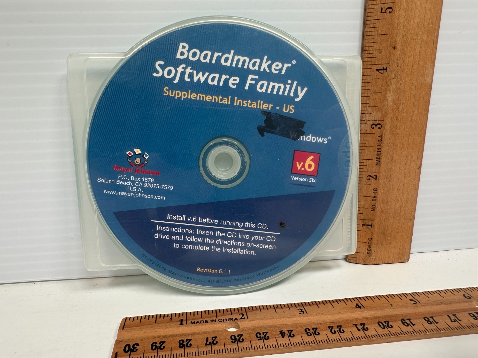 Mayer-Johnson Boardmaker Software Family Supplemental Installer Version 6