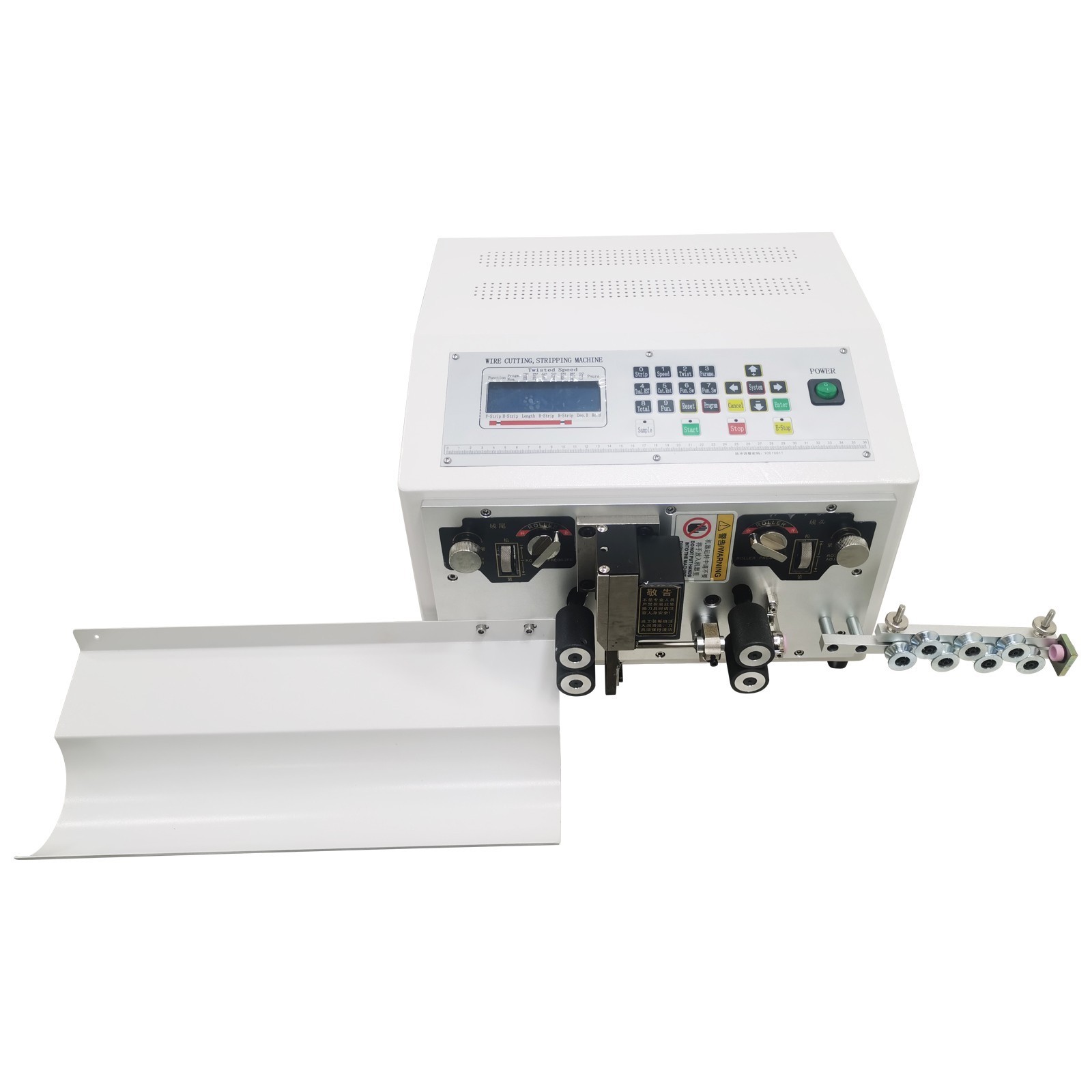 Automatic Computer Wire Stripping Cutting Machine LCD Display Wire Stripper 110V