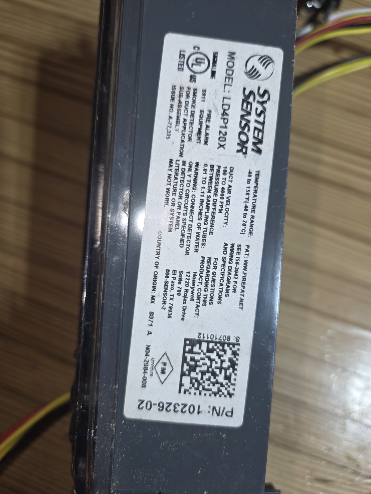 SYSTEM SENSOR LD4S, 4-Wire Photoelectric Sensor Component LD4P120X BOTH Smoke