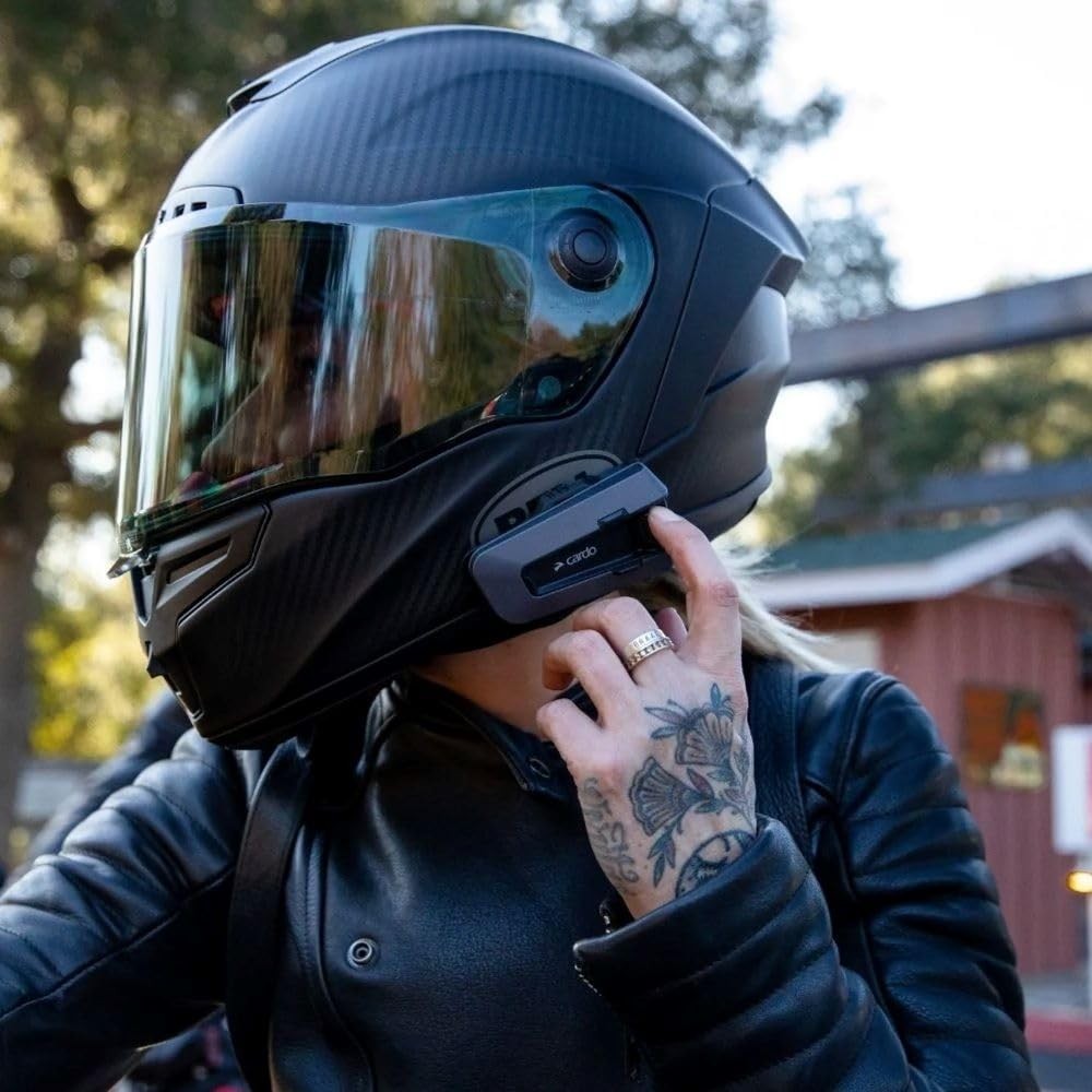 Motorcycle Bluetooth Communication System Headset Intercom Cardo Packtalk Edge