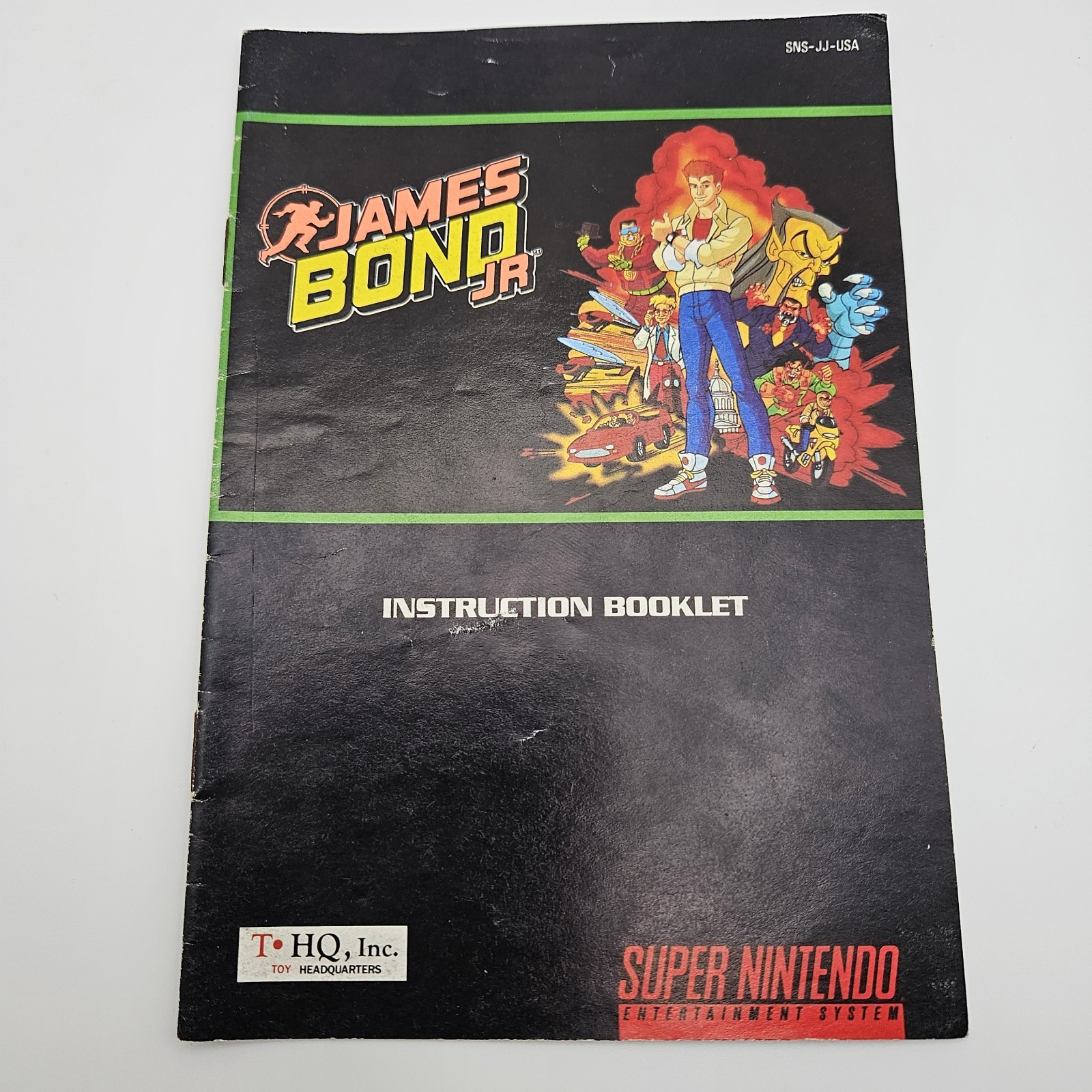James Bond Jr. Super Nintendo SNES Instruction Booklet Only Authentic Manual