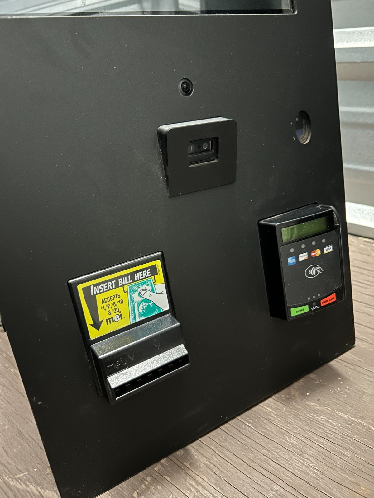 Self Checkout POS Kiosk PARLEVEL MICRO MARKET MAX 21" Touchscreen Scanner Card B