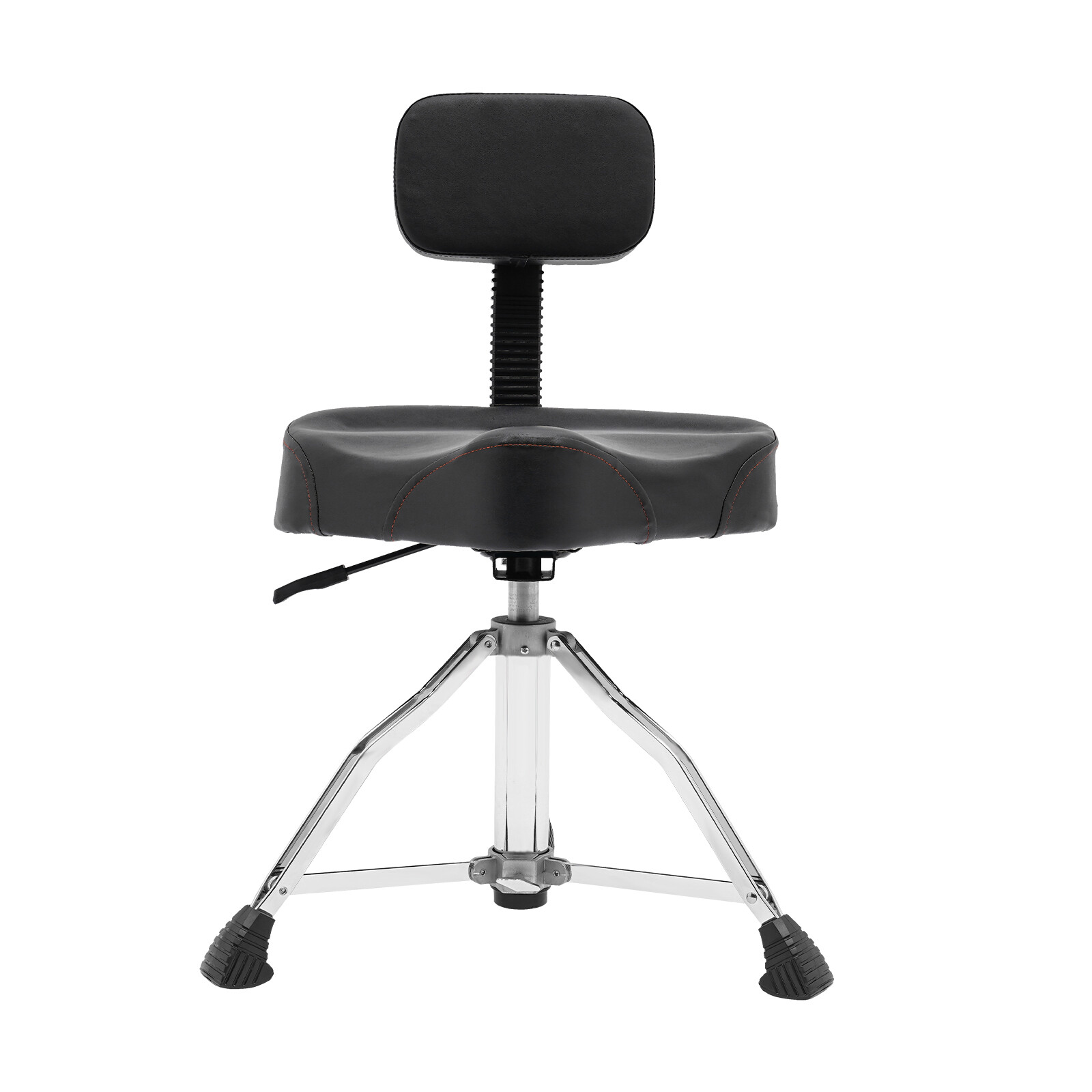 Drum Stool with Backrest Height Adjustable Drum Stool Pneumatic Drum Chair Black