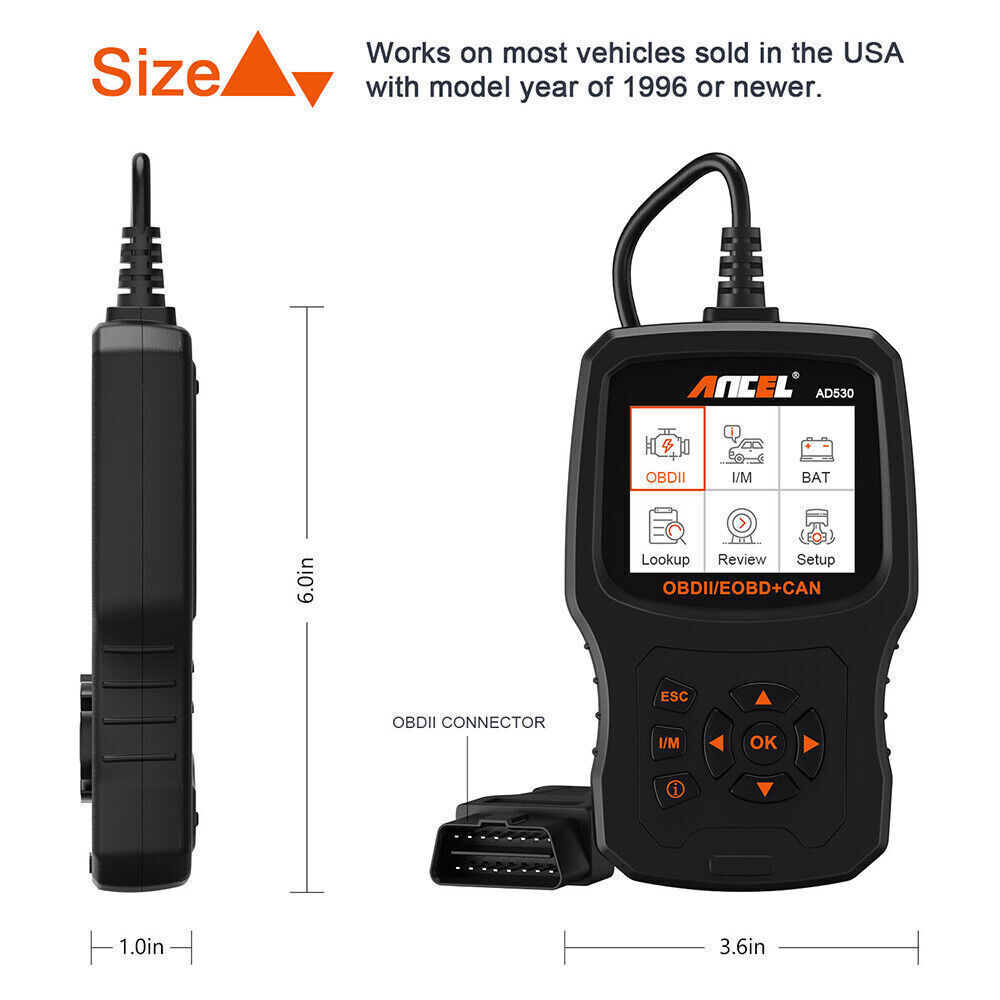 Automotive OBD2 Code Reader Scanner & Battery Test Check Engine Diagnostic Tool