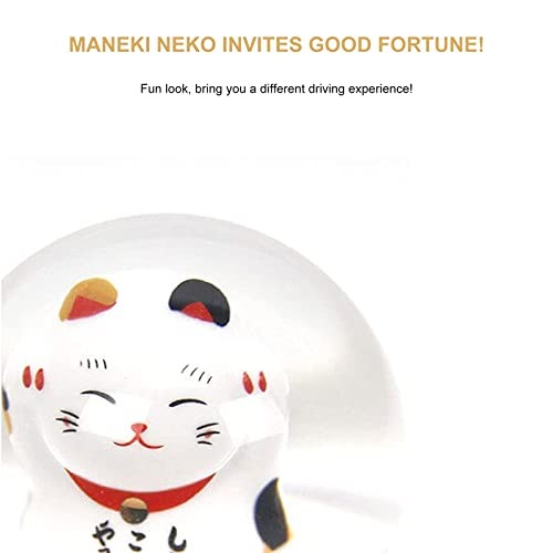 RYANSTAR Universal Acrylic Shift Head Cute Fortune Lucky Cat Ball Shift Round