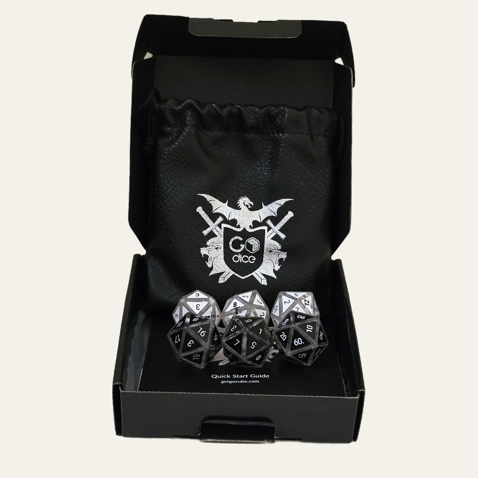 GoDice DND Set Smart Connected RPG Polyhedral Dice Shells Case Pack Accessory