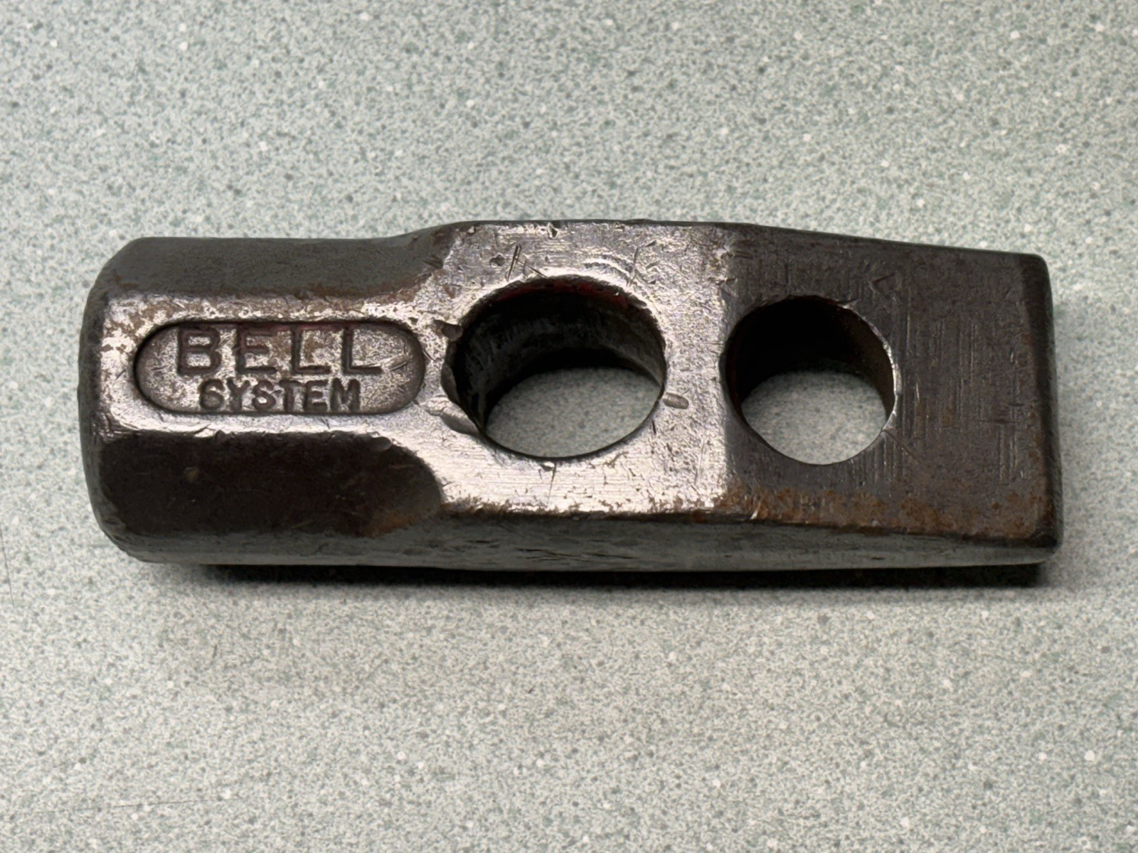 VINTAGE USA STRAIGHT PEEN HAMMER HEAD BELL SYSTEM clean blacksmithing