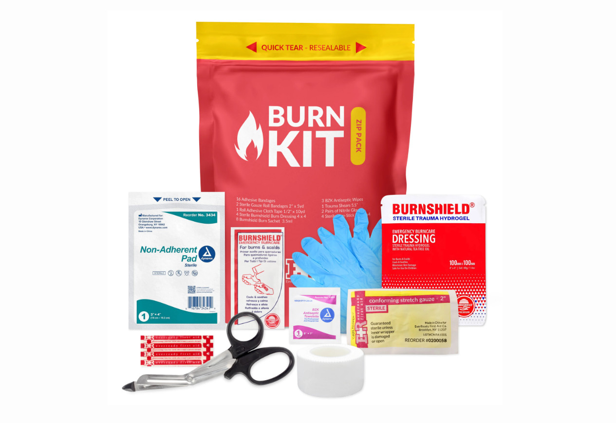 First Aid Burn Kit in Resealable Package
