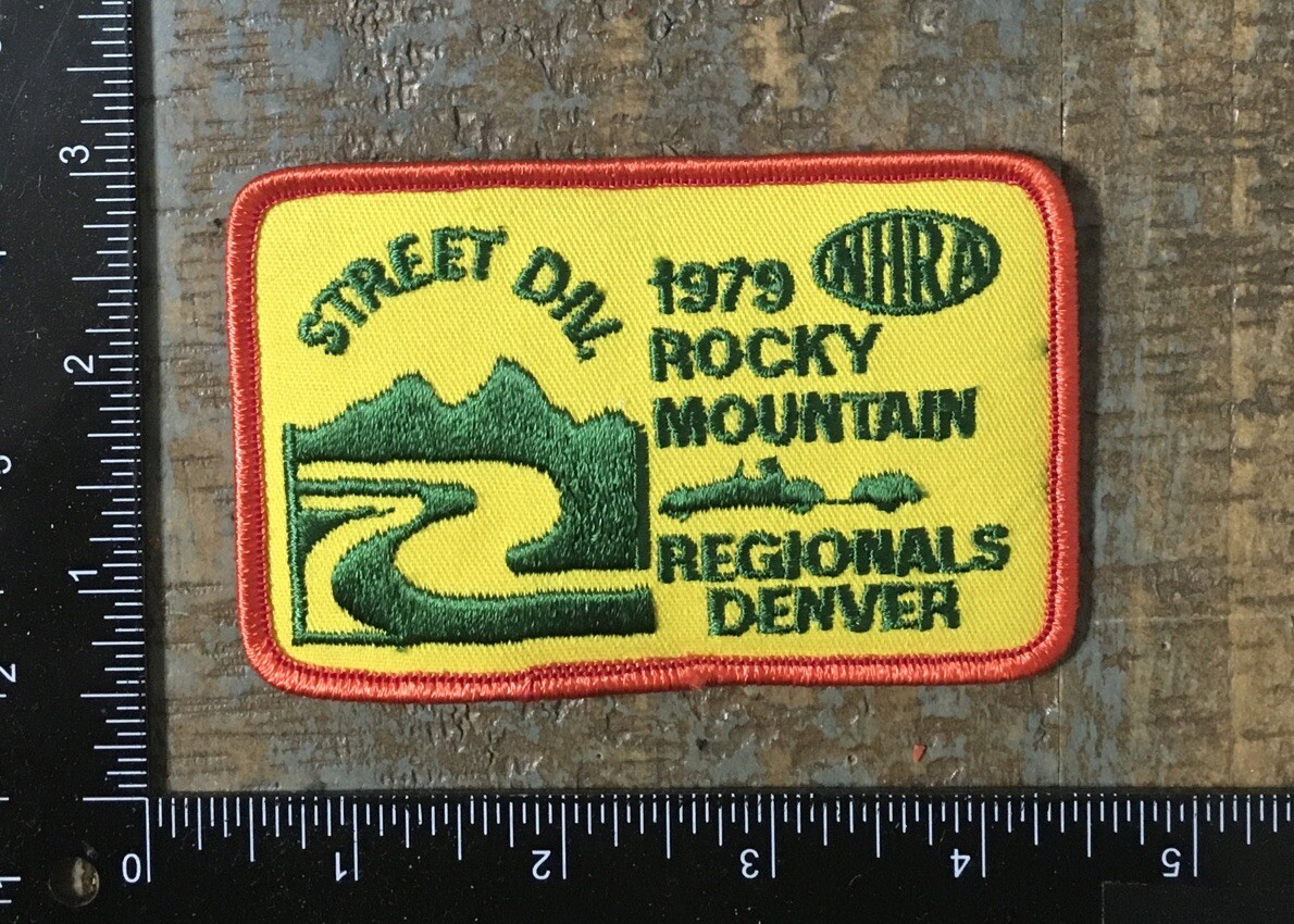Vintage NHRA Street 1979 Rocky Mountain Regionals Denver Drag Racing Patch