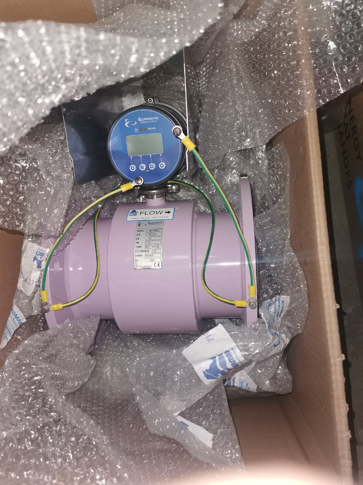 Euromag Water Meter MC406 + MUT2200 NEW FLOW METER Magnetic Flow Meter