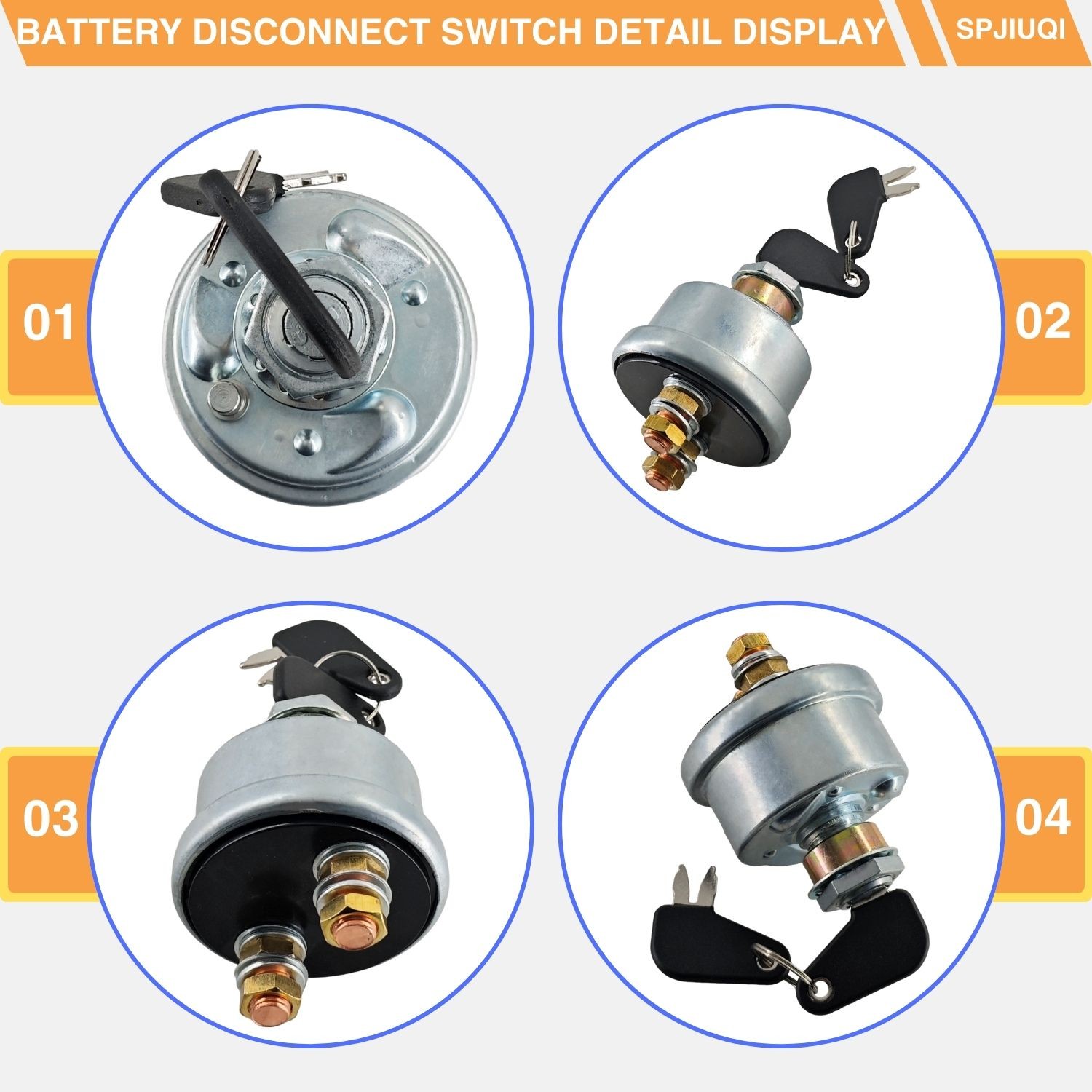 Master Battery Disconnect Switch for Caterpillar CAT Engines 3412 3456 3512 3516