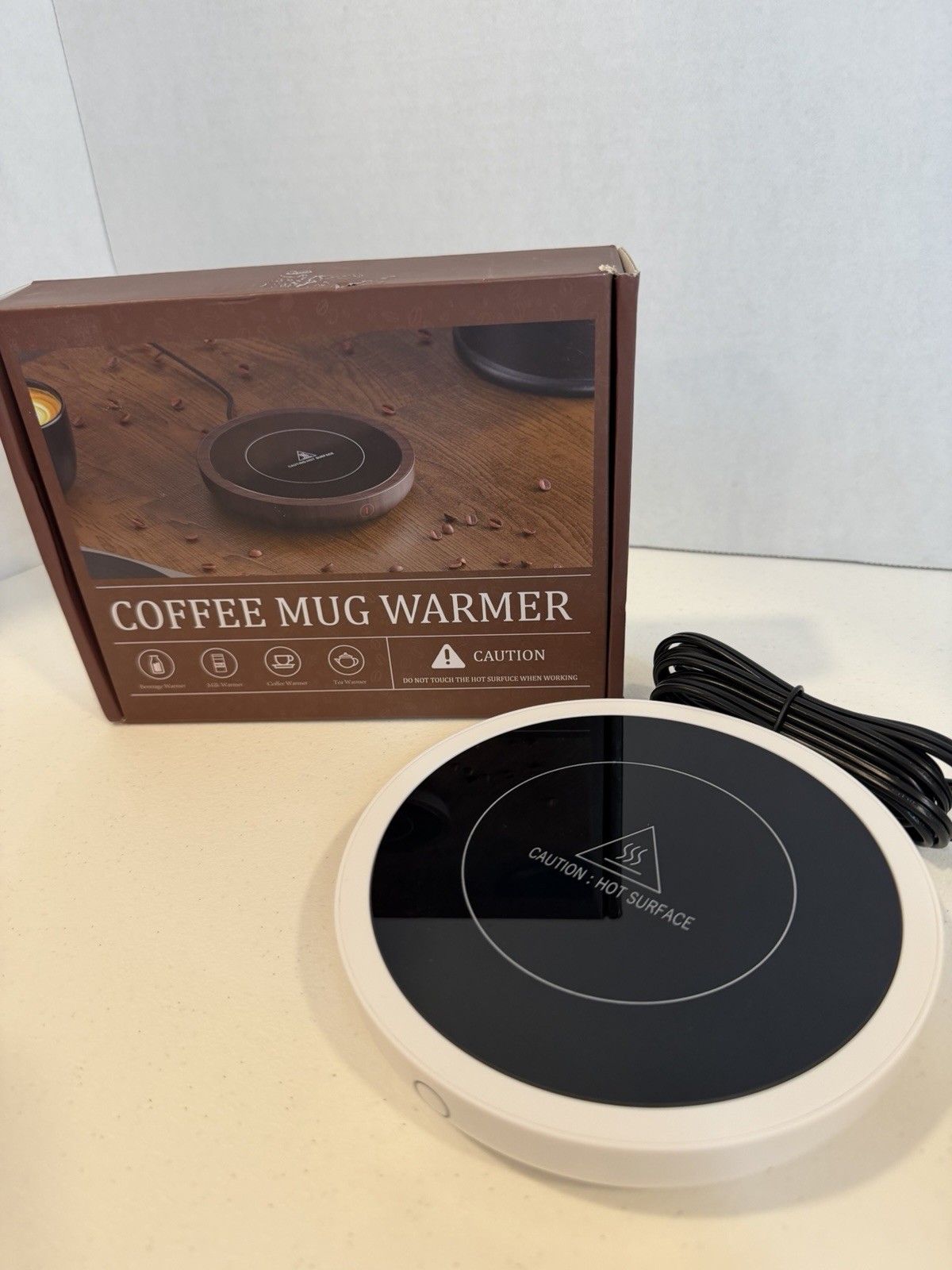 SWEETFULL Mug Warmer - 36W Electric Coffee Cup Warmer Adjustable Temperature