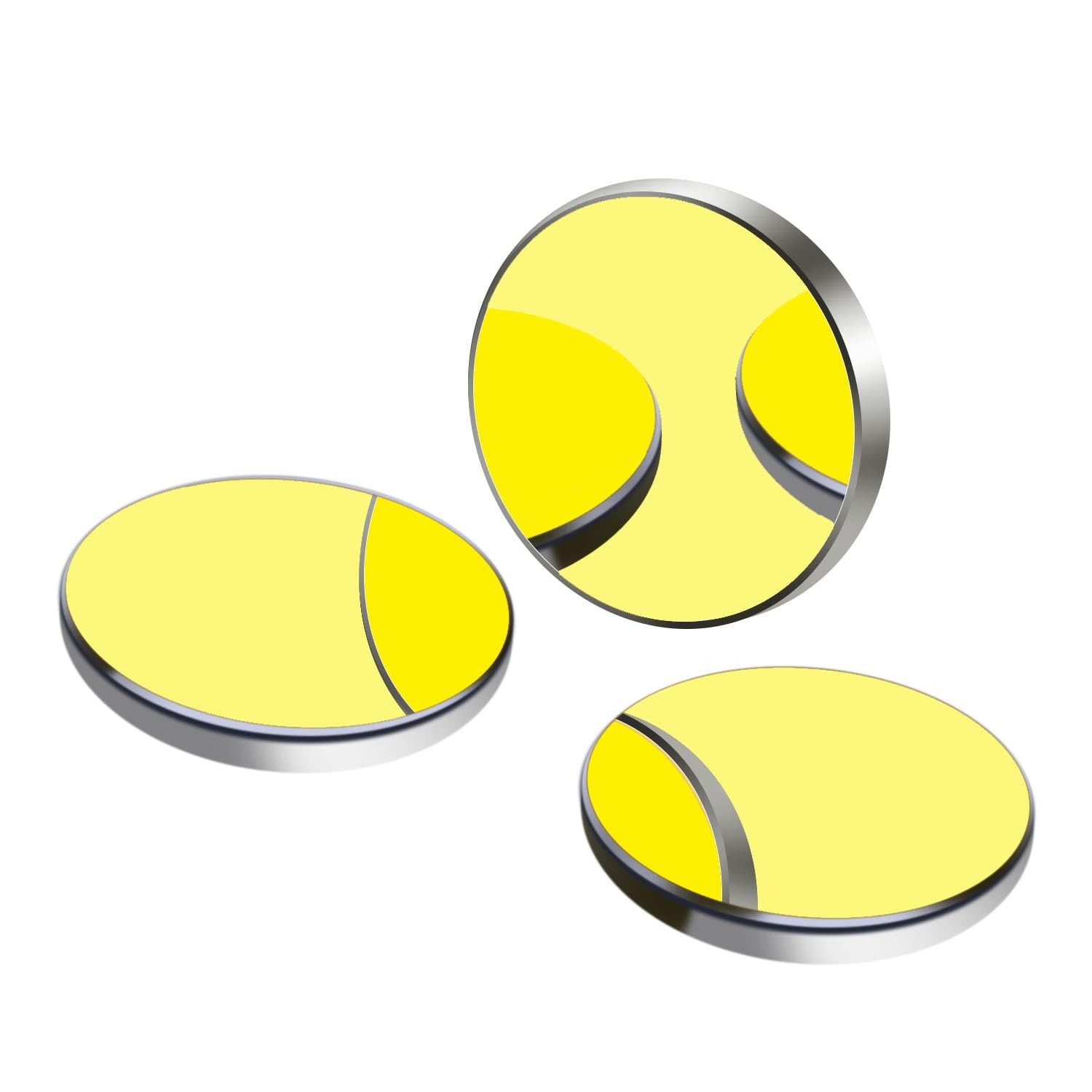 Dia 25mm CO2 Laser Mirror Gold-Plated Silicon Mirrors Si Reflective Lens CO2 ...