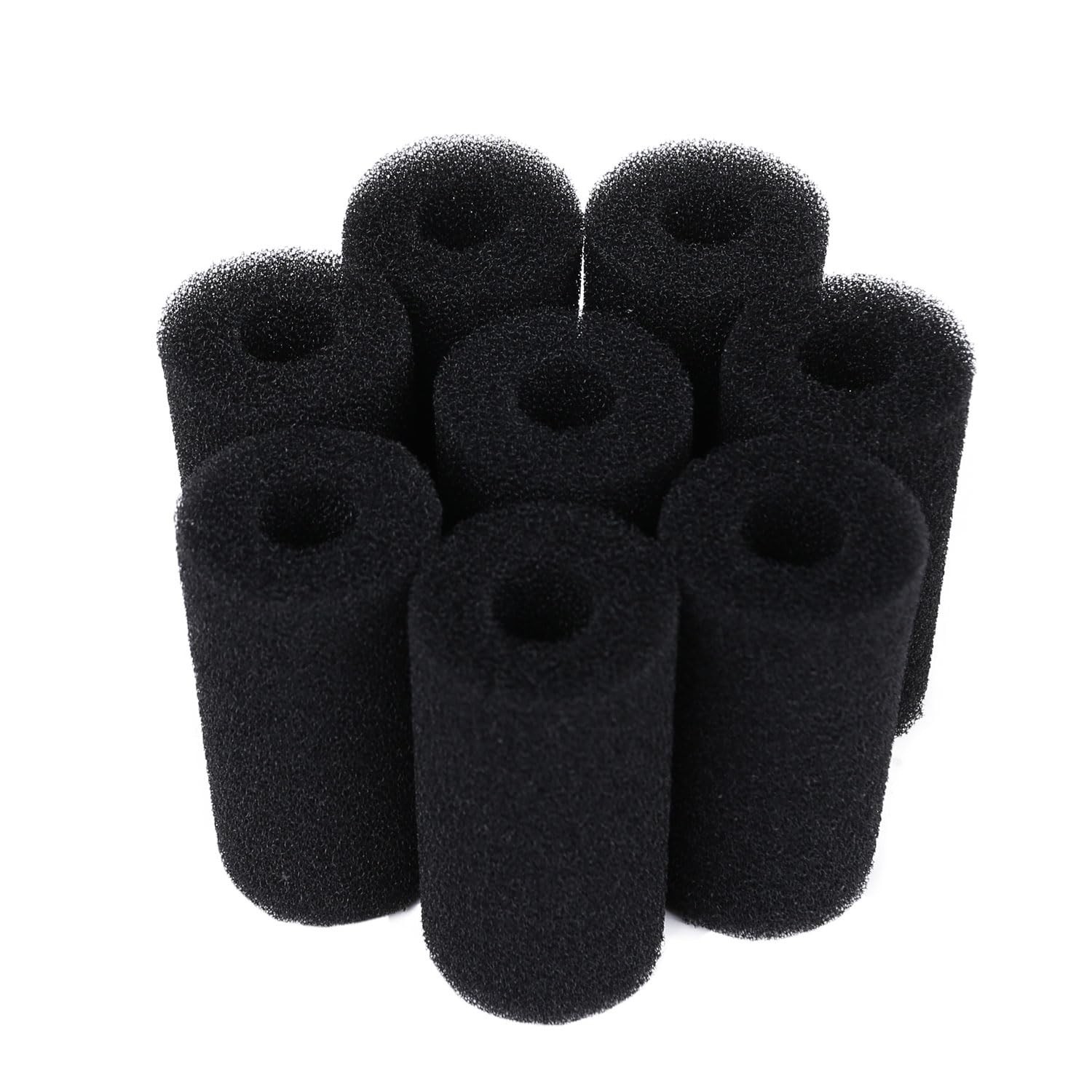 8 Pack Pre-Filter Sponge Aquarium Pre Filter Foam Rolls 0.6” Intake Replac