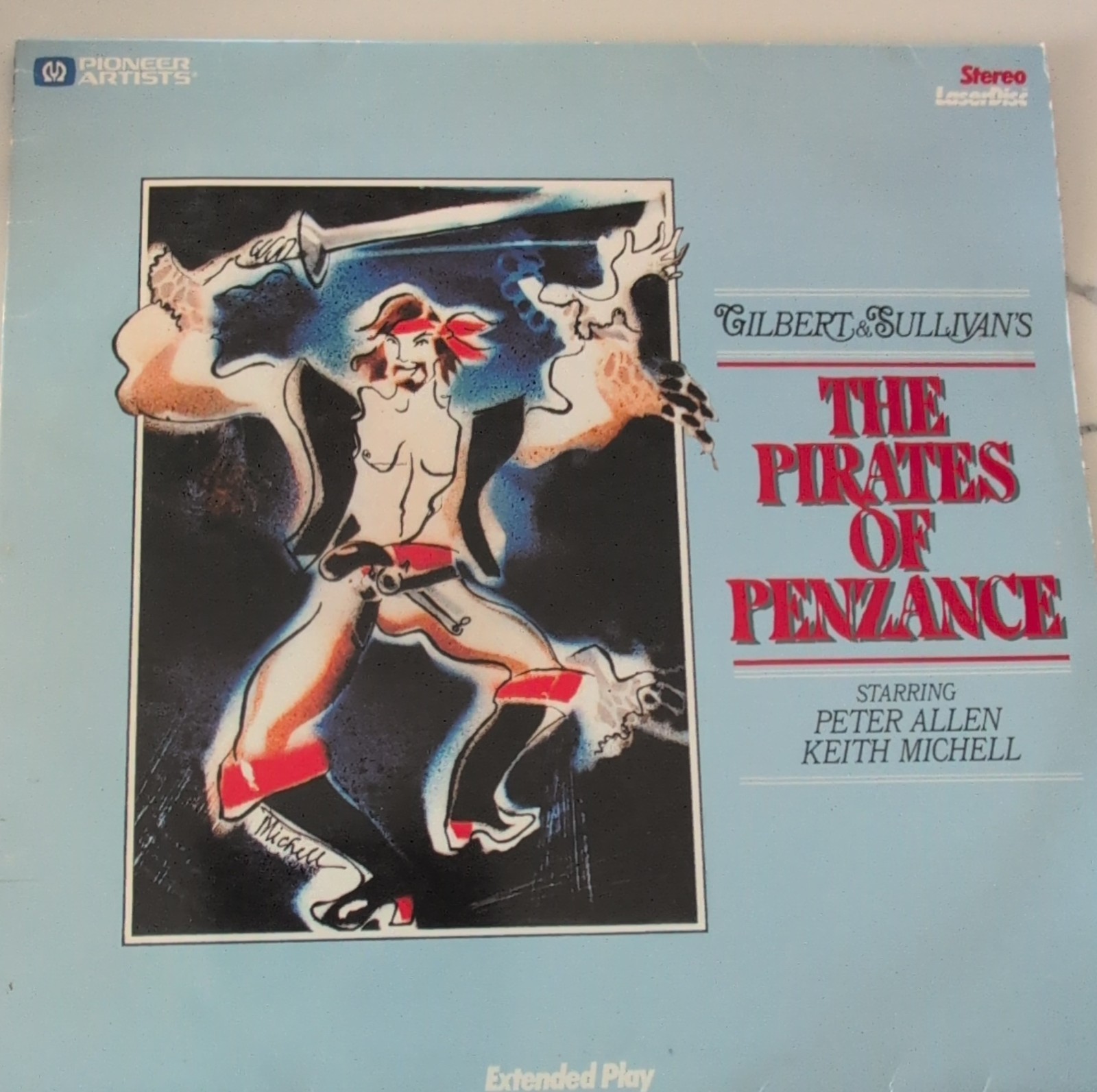 The Pirates of Penzance LaserDisc Peter Allen Wilford Leach Musical EP 1982