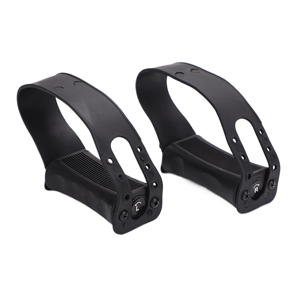 Non Slip EFor Xercise Bike Pedals Square Plastic Foot Pedal Black 1/2 9/16