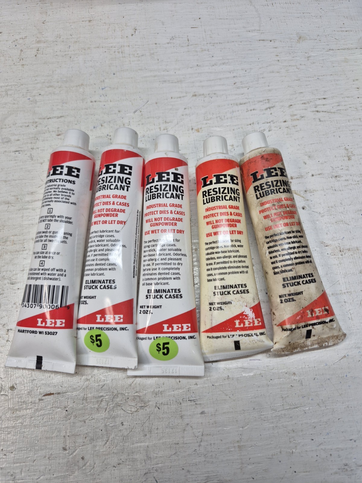 Lee Case Sizing Lube 4 New Unopened 1 Opened