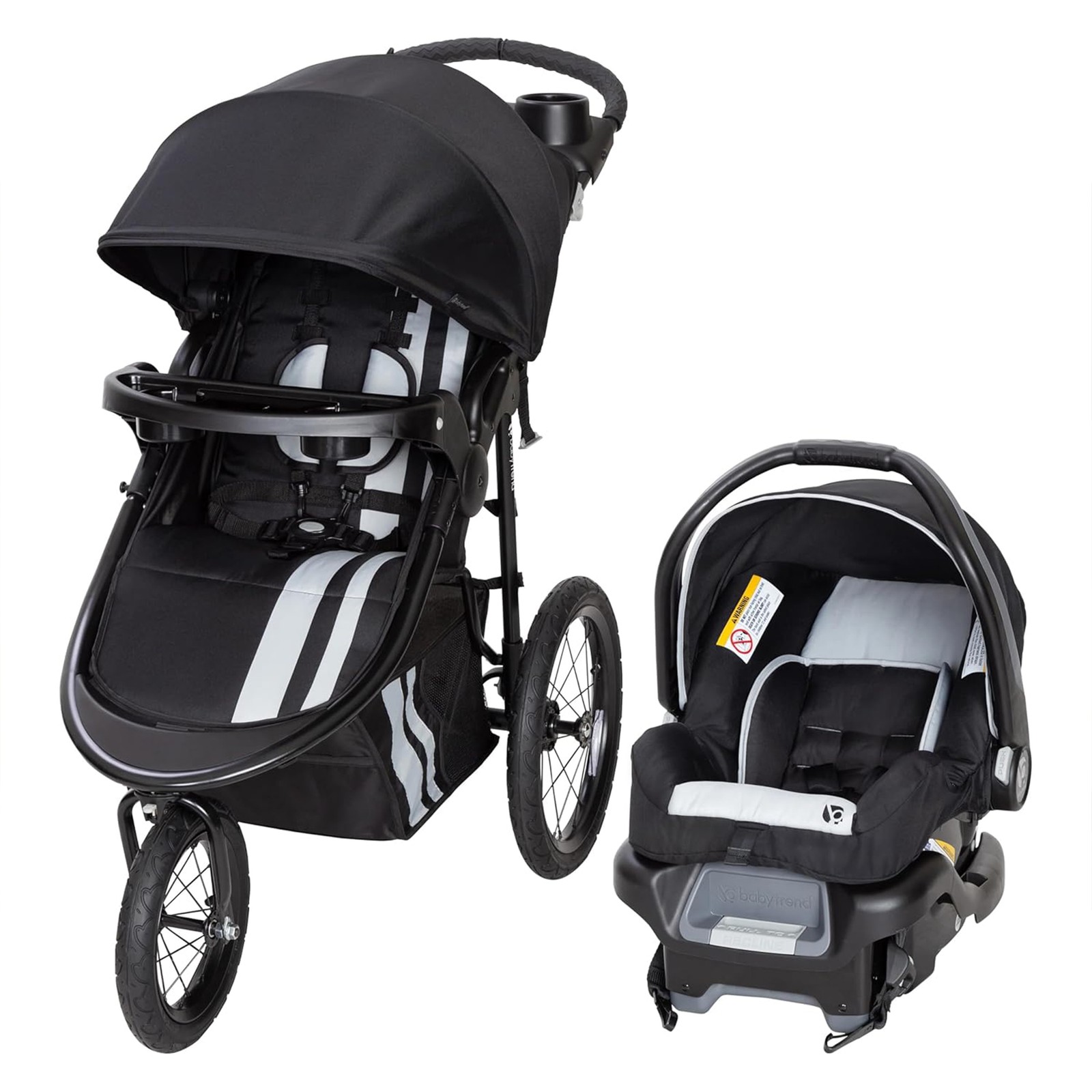 Baby Trend Cityscape Jogger Travel Stroller and Ally 35 Infant Car Seat, Sparrow
