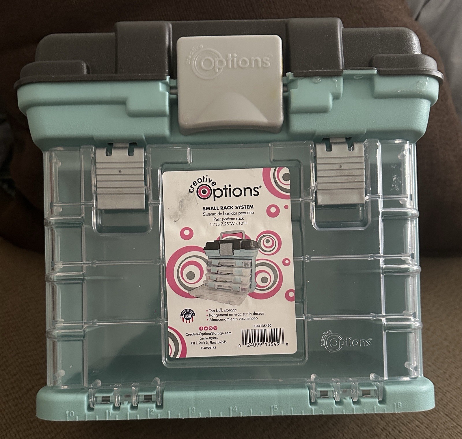 Creative Options Small Rack Organizer Storage Case No Racks EUC