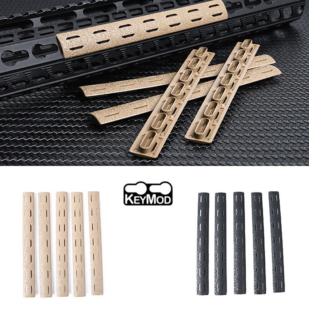 5pcs 5.5" Keymod Rail Panel Strip Cover Slot Strip Covers For Keymod System