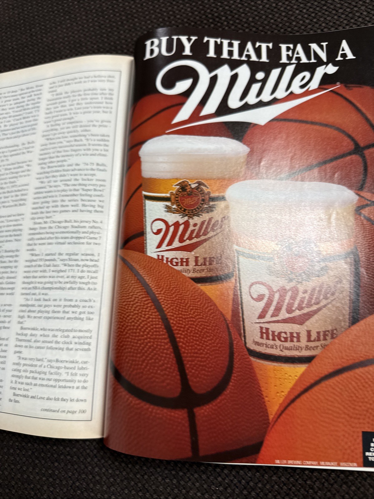 1990-91 Chicago Bulls Game Program Micheal Jordan Missing Insert Pages 61-64