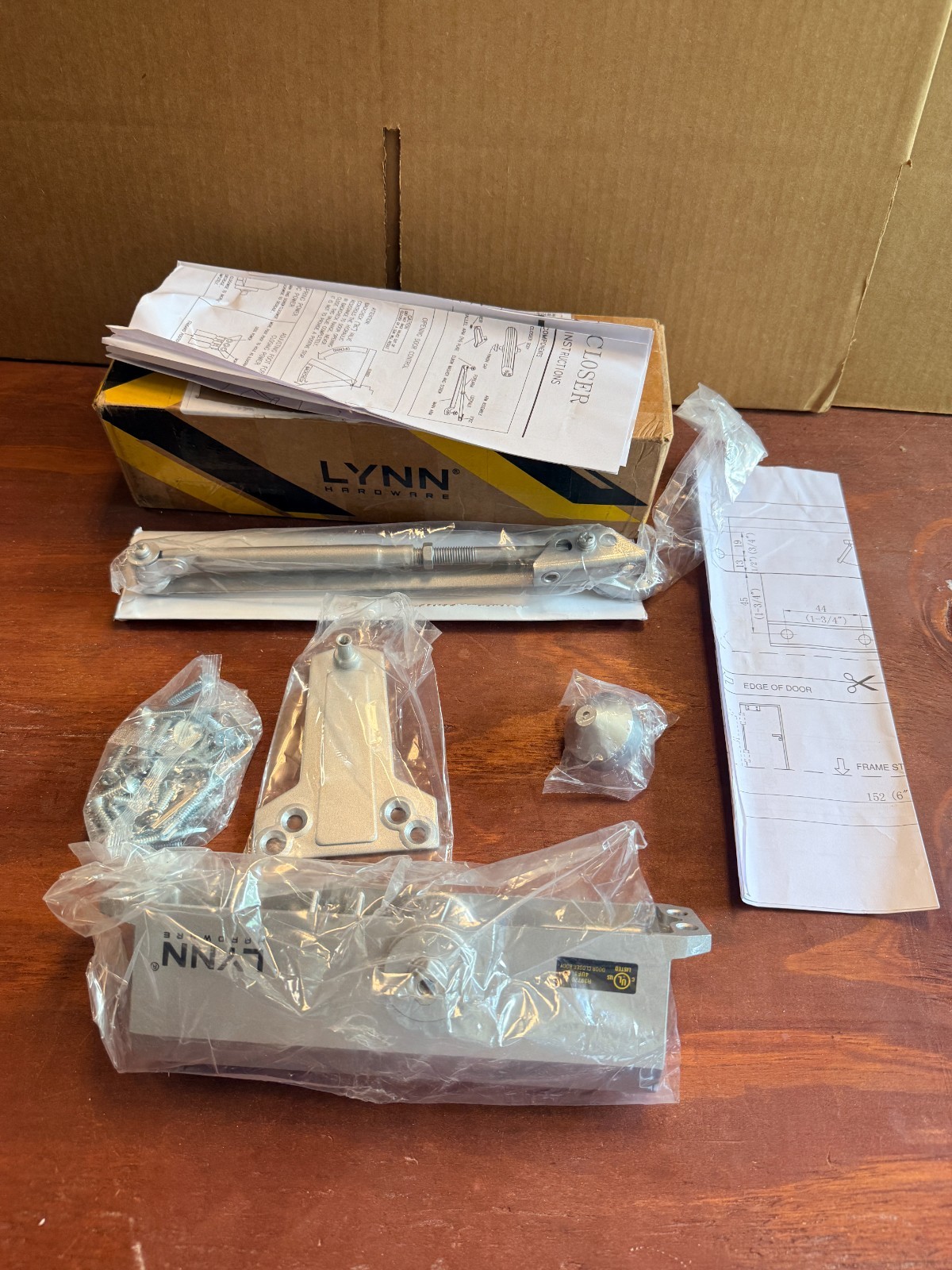 Lynn Hardware Medium/Heavy Duty Commercial Door Closer Authentic DC7016 NEW