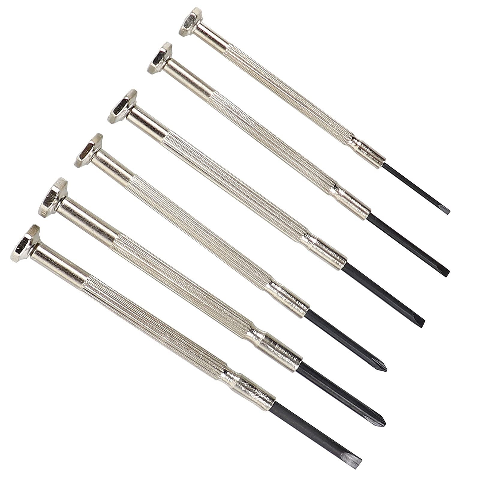 6 PCS Precision Screwdriver Sets, Eyeglass Repair Kit Screwdriver, Mini Black