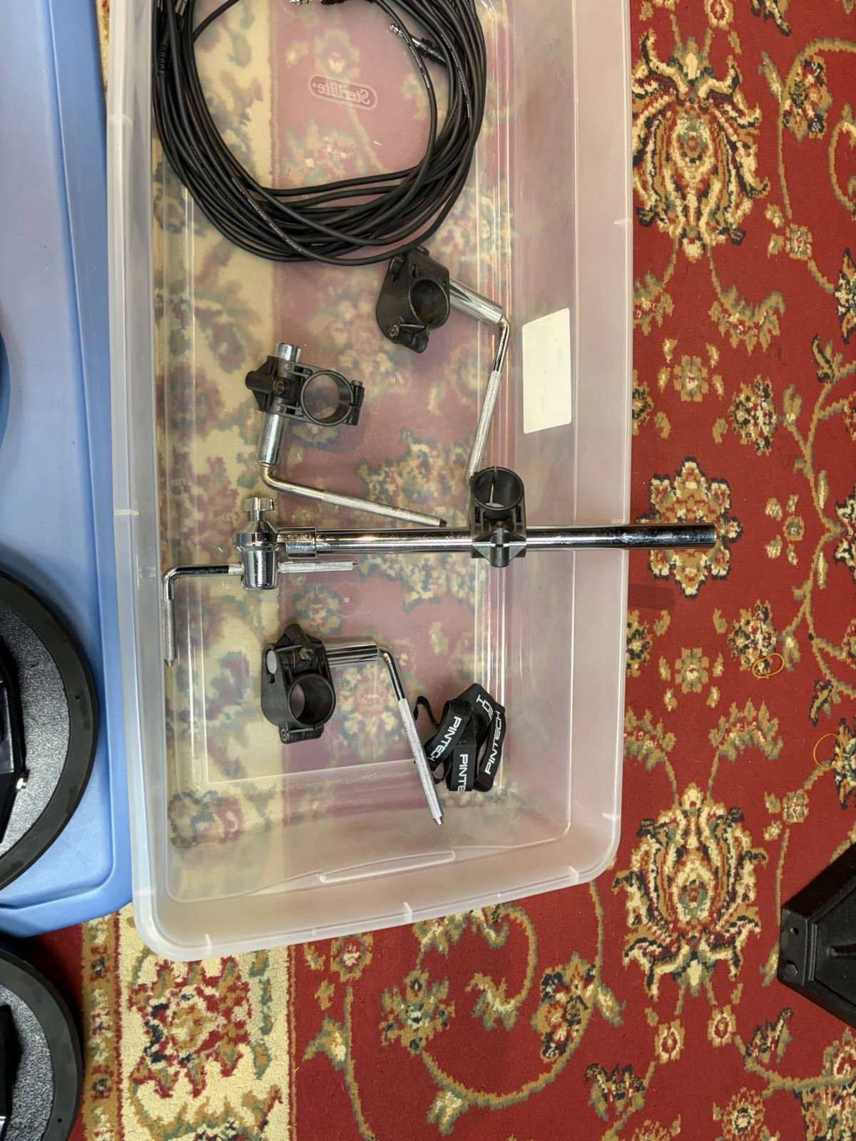 4 Pintech SE-102 Dual Zone Studio Elite Electronic Drum And Mount with cables