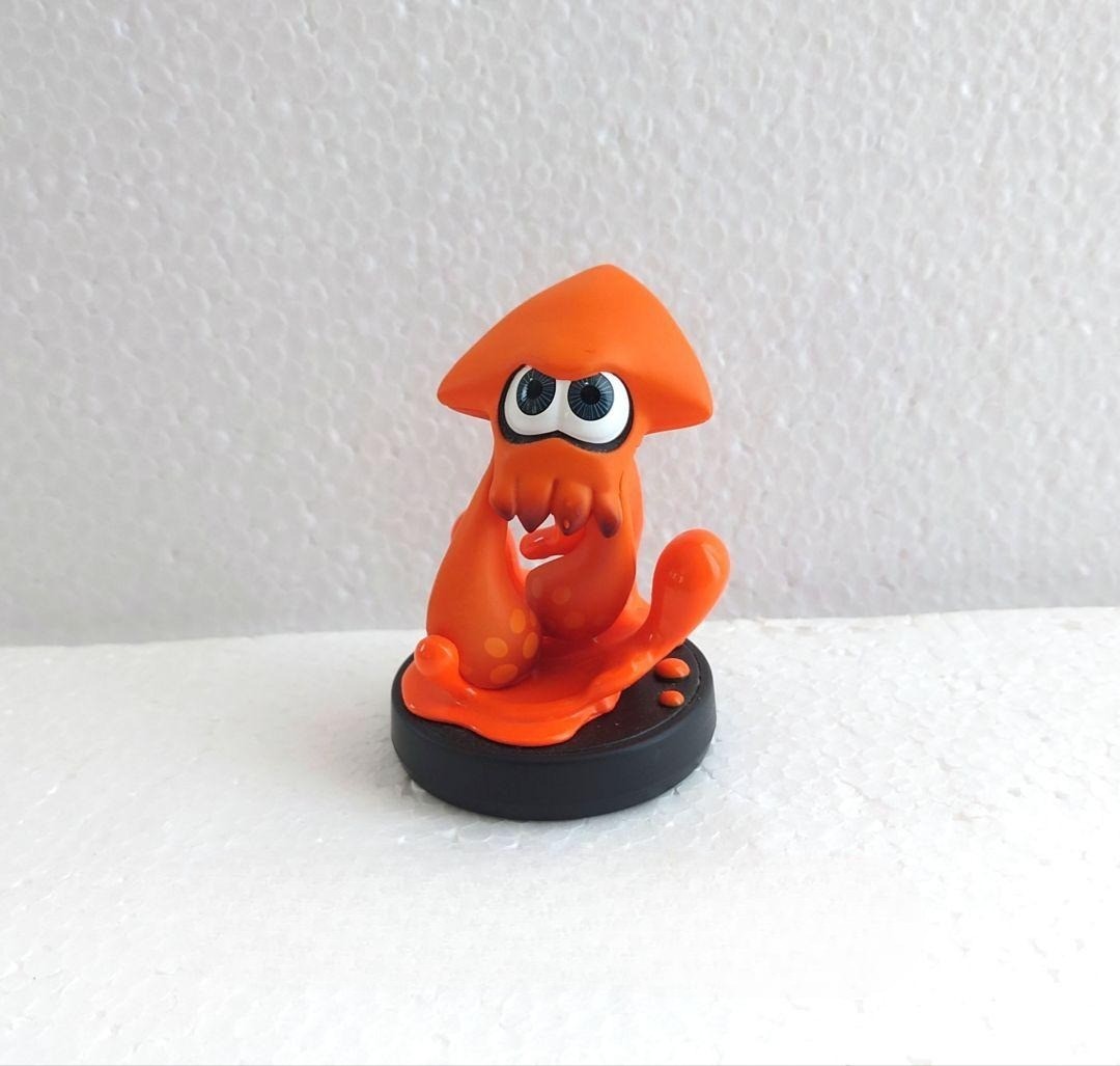 Animal Crossing Collaboration Splatoon amiibo Limited Color Squid Orange