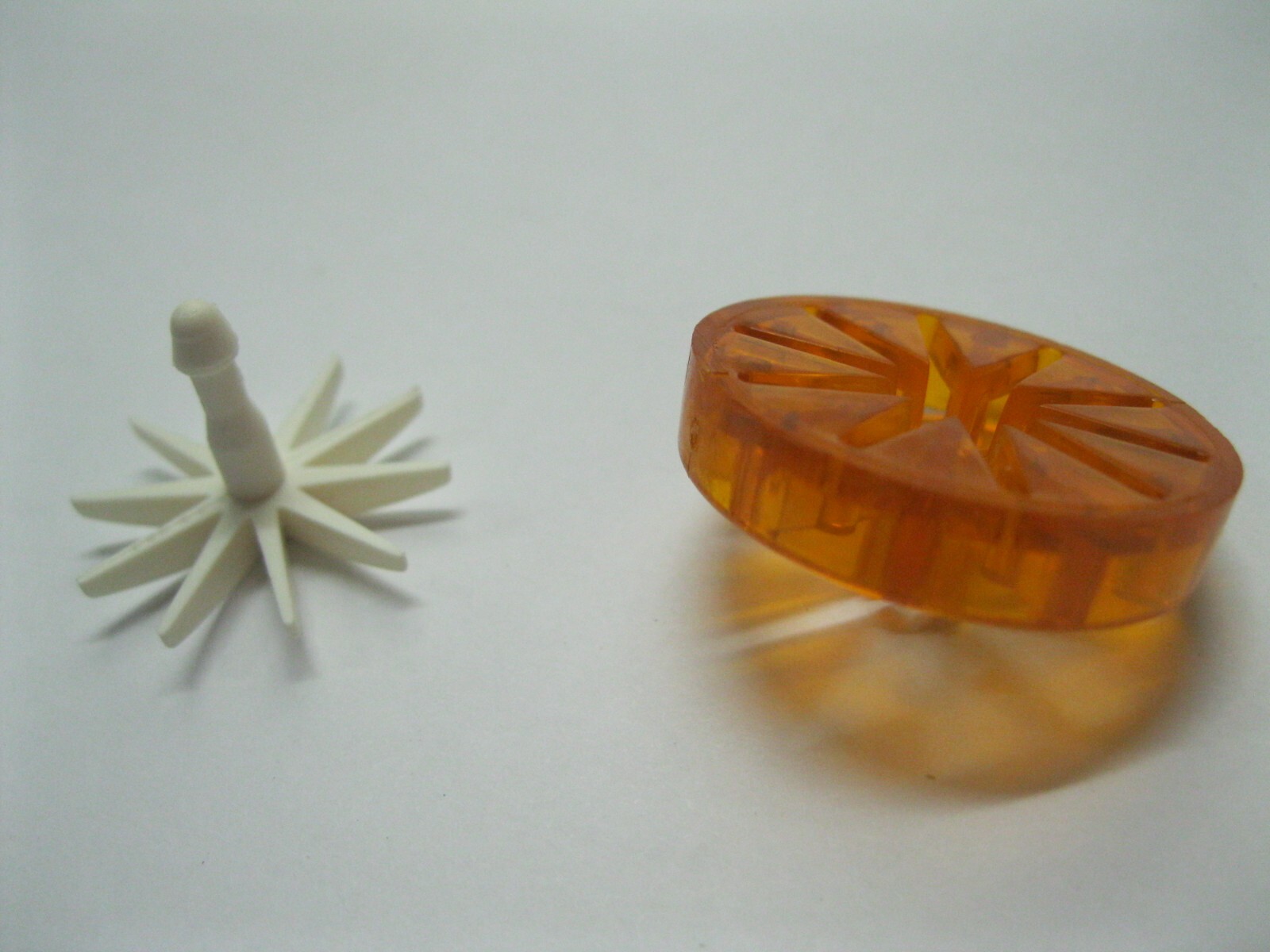 Pinball Rollover Button Housing with Star Rollover insert NEW Translucent Orange