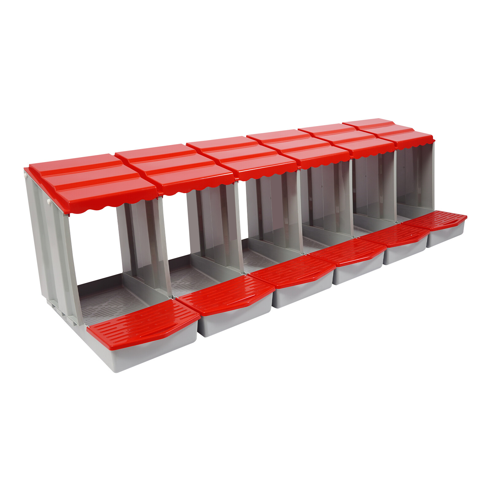 8-Compartment Chicken Nesting Box with Egg Collection Chicken Laying Boxes Farm