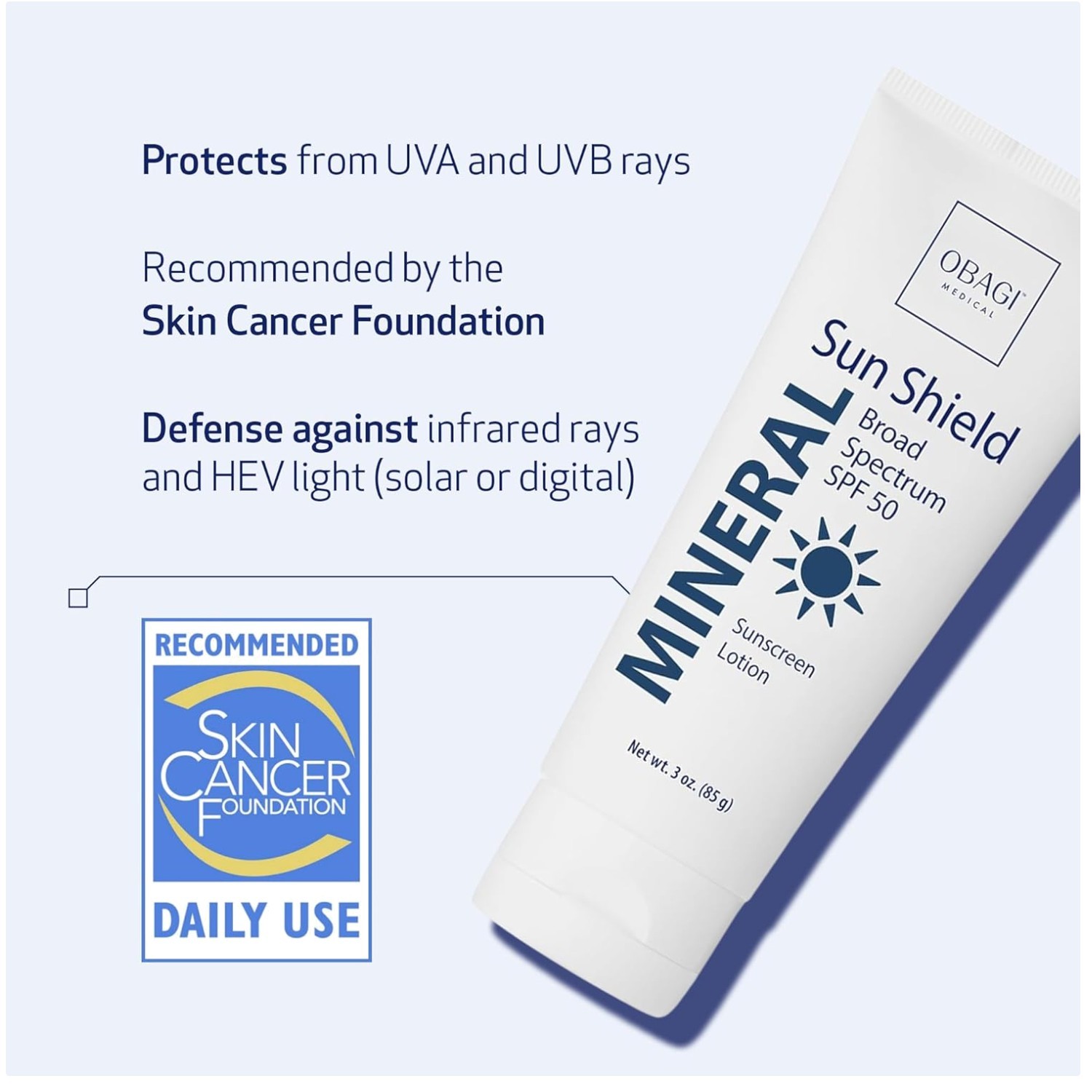 Broad Spectrum SPF 50 Mineral Sunscreen by Obagi Sun Shield