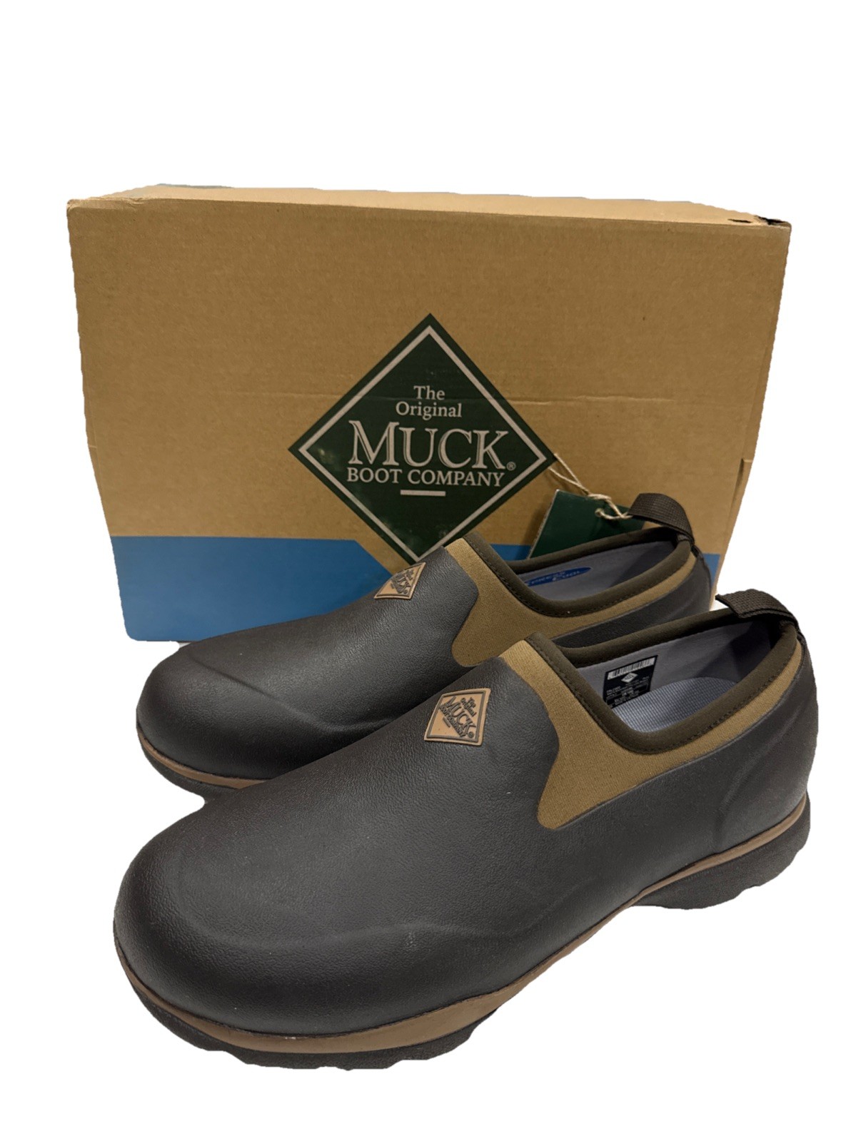 Muck Excursion Pro Slip On Shoes, Men's Waterproof Muck Shoes, Brown 10, FRLC900