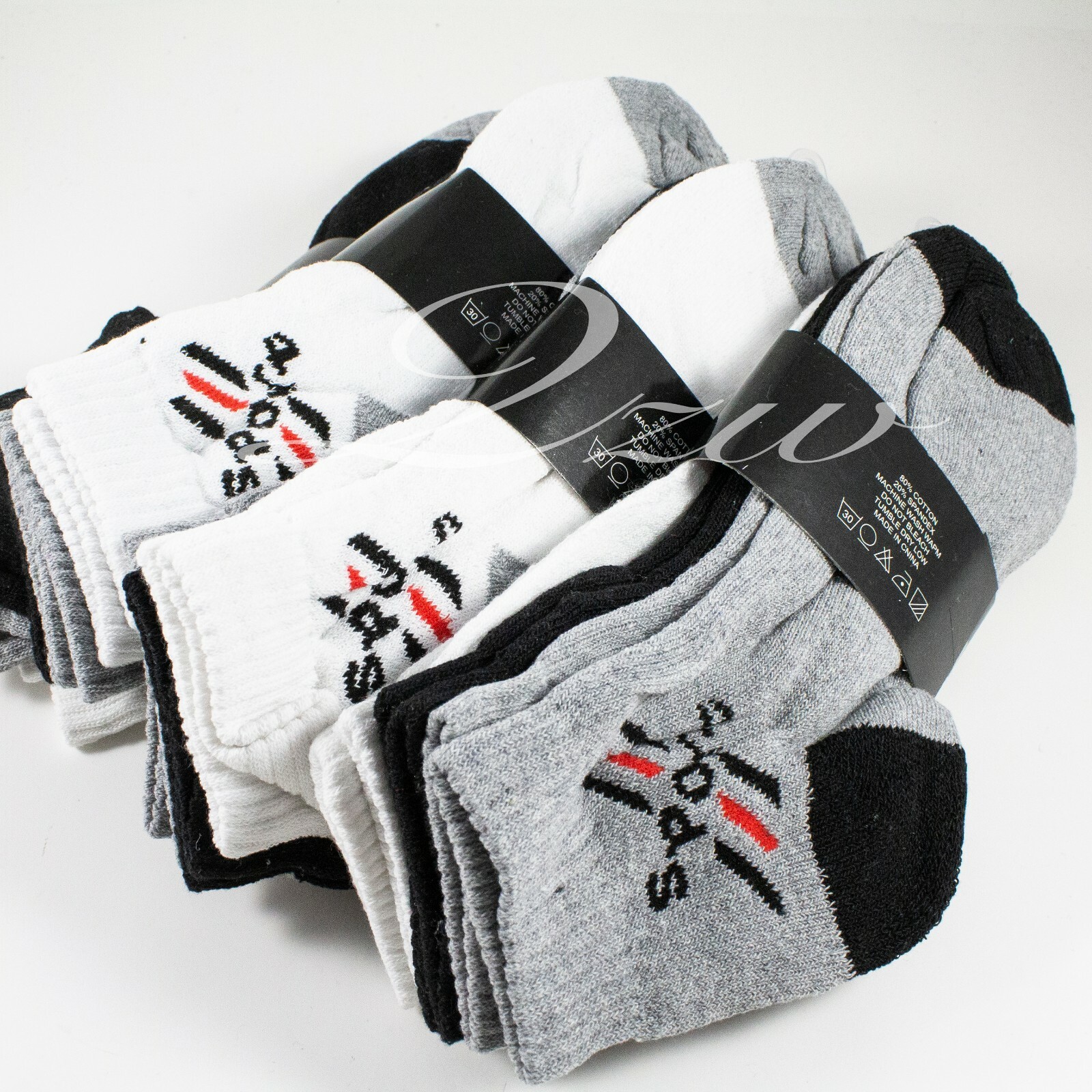 Lot 6-12 Pair Men Women Ankle Quarter Low Cut Crew Cotton Socks Sport 9-11 10-13