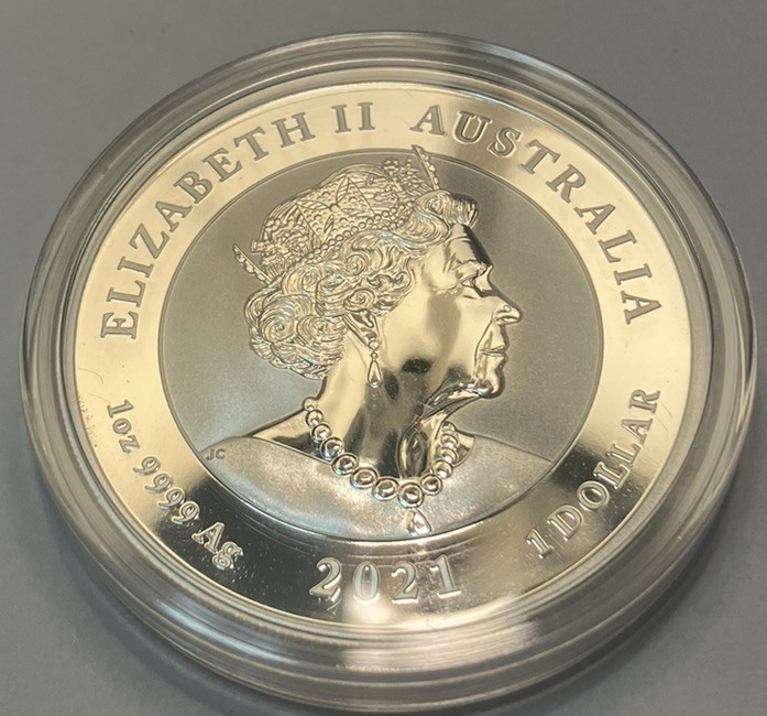 2021 Australia Perth Myth & Legends Dragon 1oz Coin In Capsule