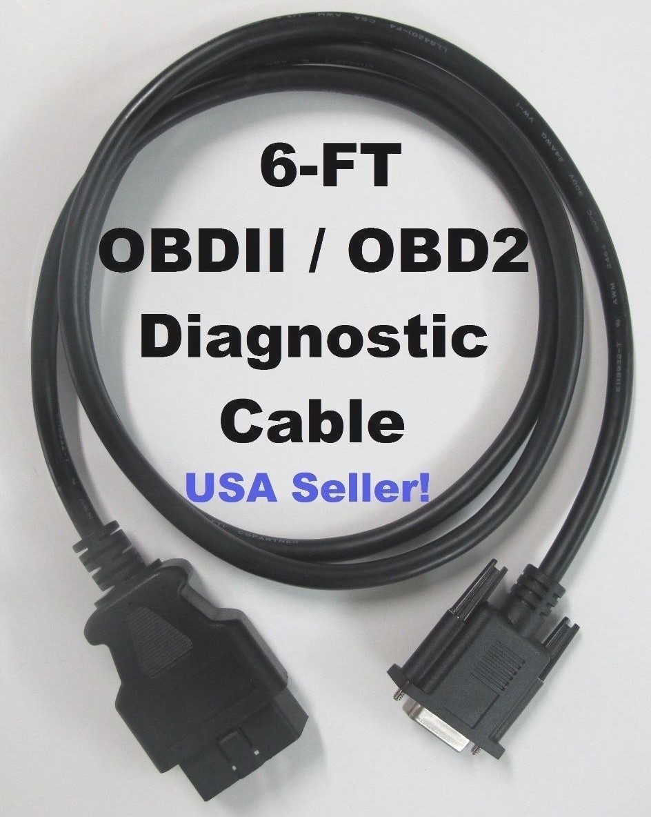 OBD2 OBDII Data Cable for Actron Super AutoScanner CP9145 & CP9150 Code Reader