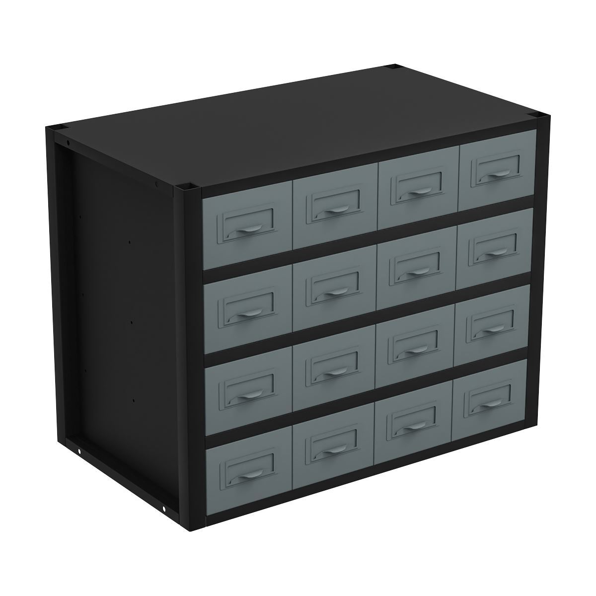 Sealey Modular Racking Mid Unit 16 Small Drawers Tool Storage 580mm