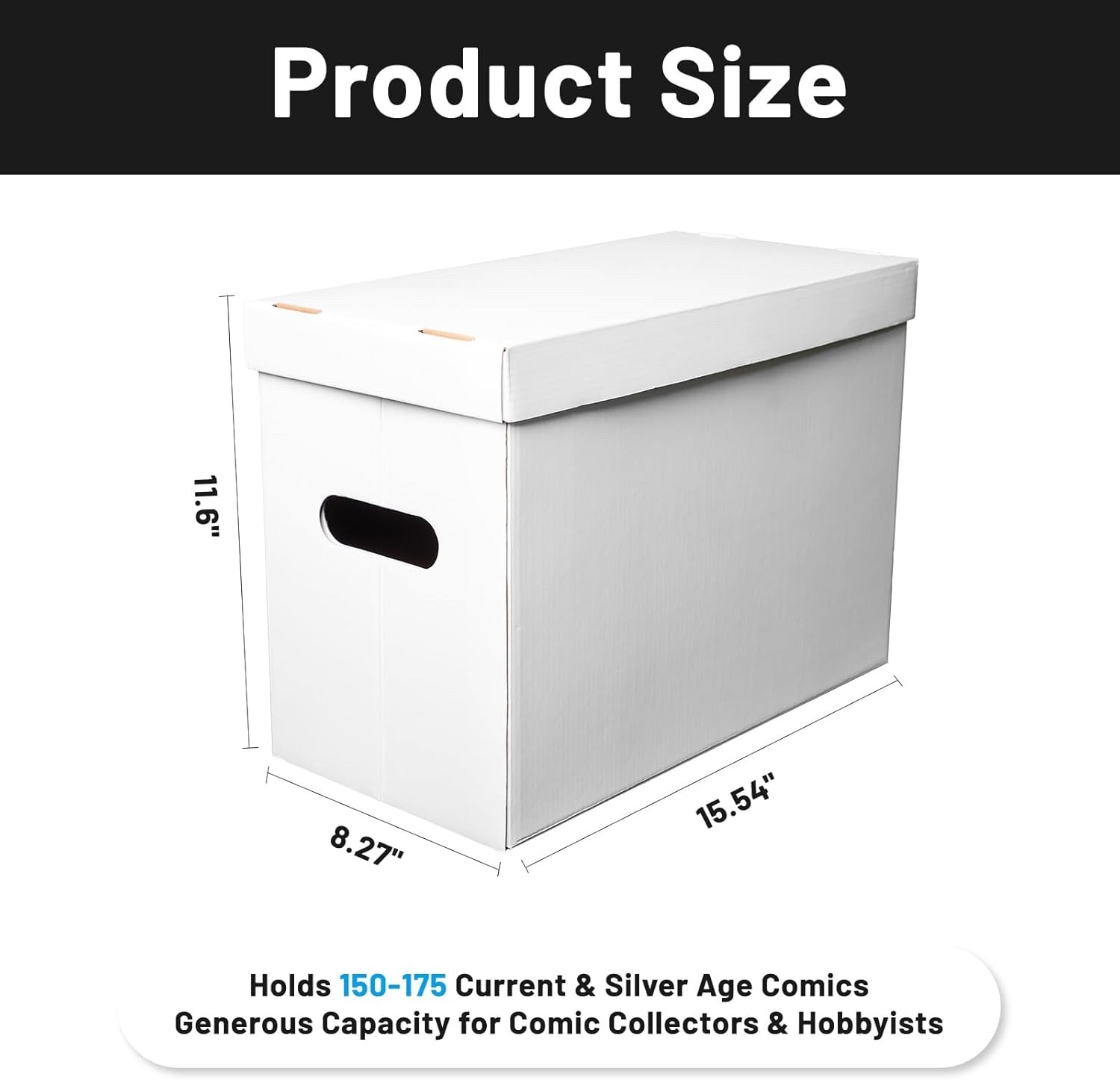NUMINA Comic Book Boxes – 6 Pack Short Boxes-Fits 150-175 Comics
