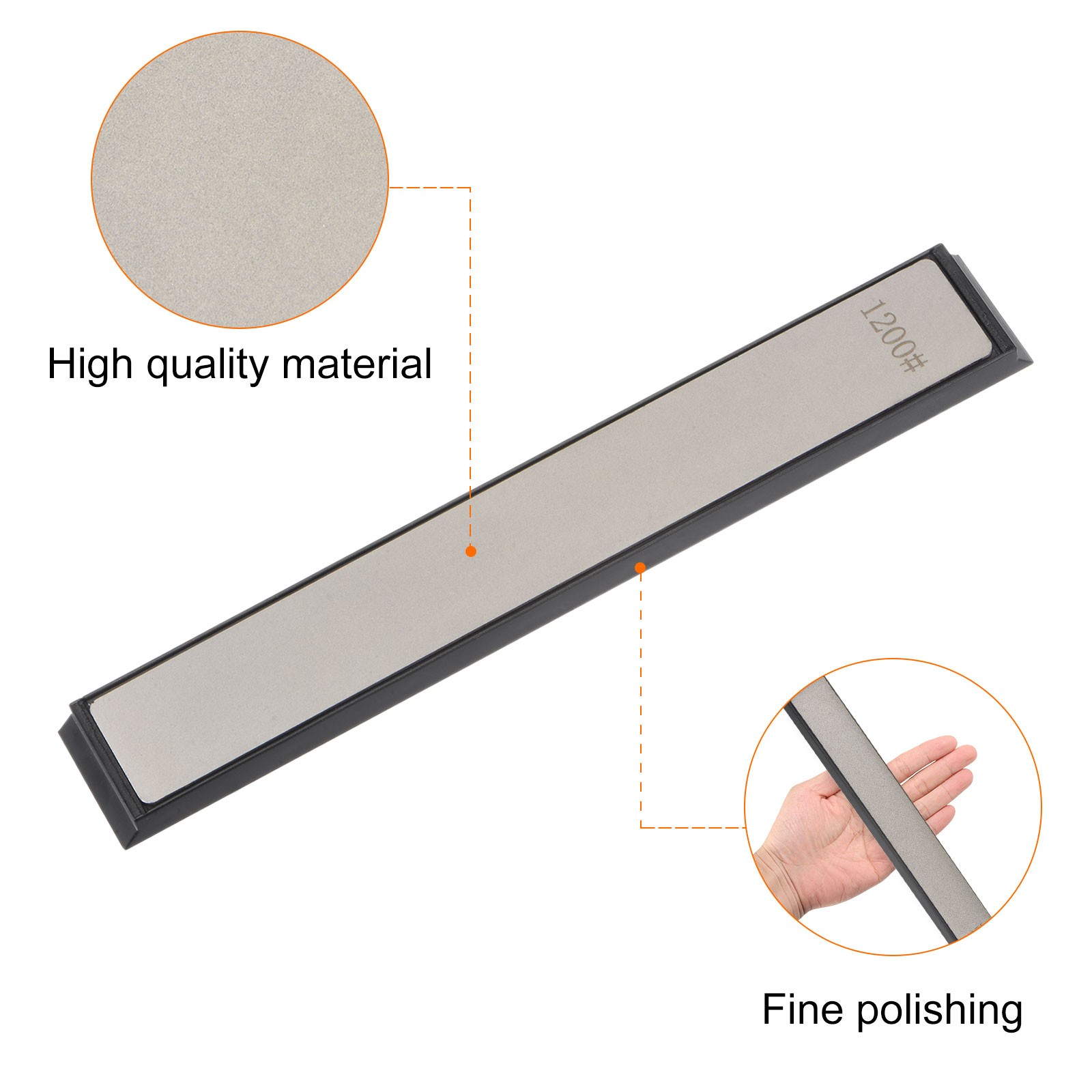 2pcs Diamond Sharpening Stone Set 1200 Grit for Scissors Kitchen Tools