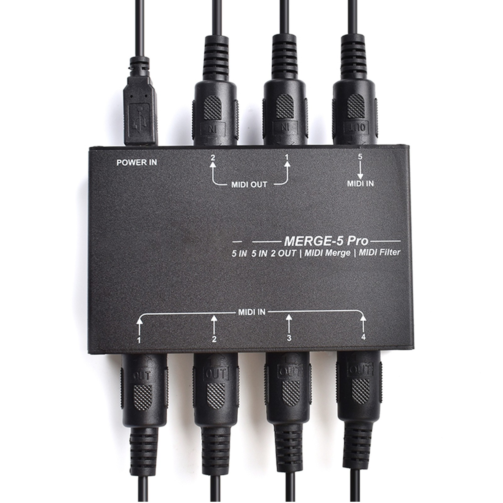 USB MIDI Host Box MIDI Splitter For MIDI Keyboard